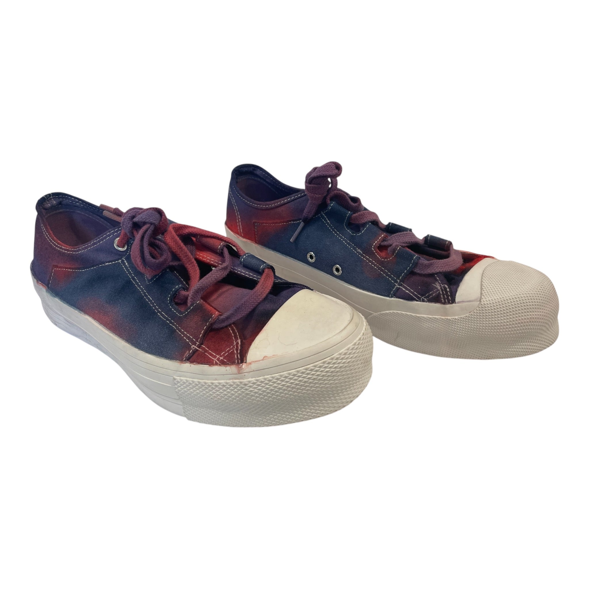 Needles/Low-Sneakers/US 8.5/All Over Print/Cotton/NVY/U-Tip/CONVERSE BODY view 1