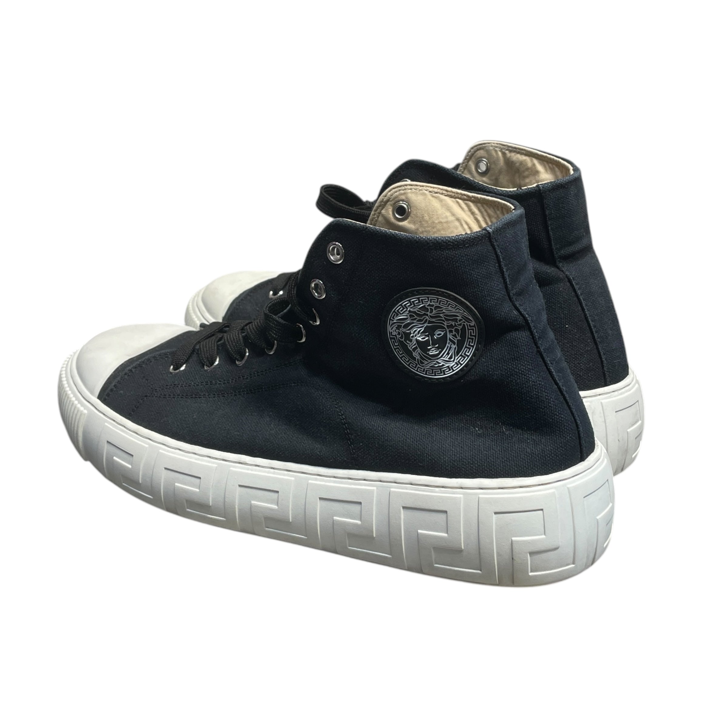 VERSACE/Hi-Sneakers/EU 43.5/Cotton/NVY/ view 2