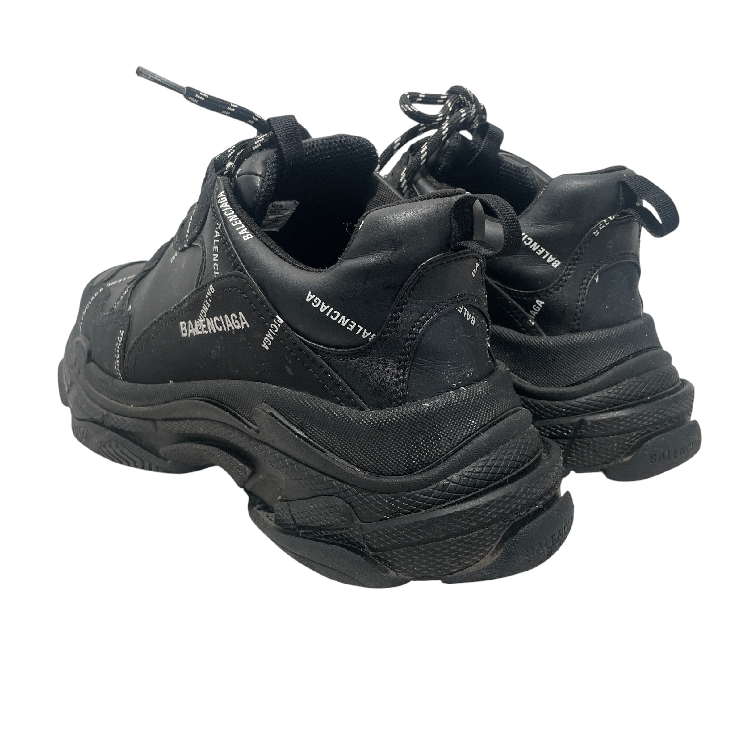 BALENCIAGA/Low-Sneakers/US 11/Leather/BLK/ view 2