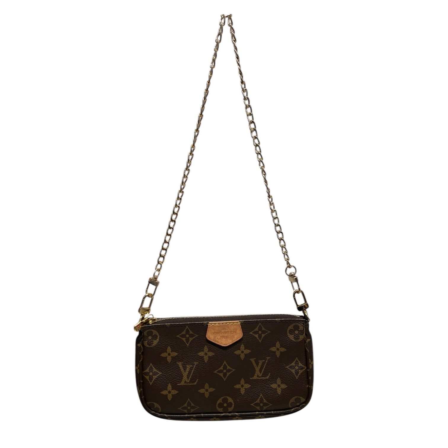 LOUIS VUITTON/Bag/Monogram/Cotton/WHT/MULTI POCHETTE view 1