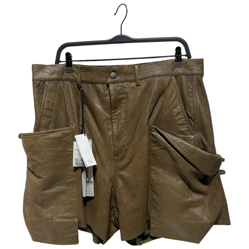Rick Owens/Shorts/34/Leather/KHK/STEFAN CARGO/ PORTERVILLE