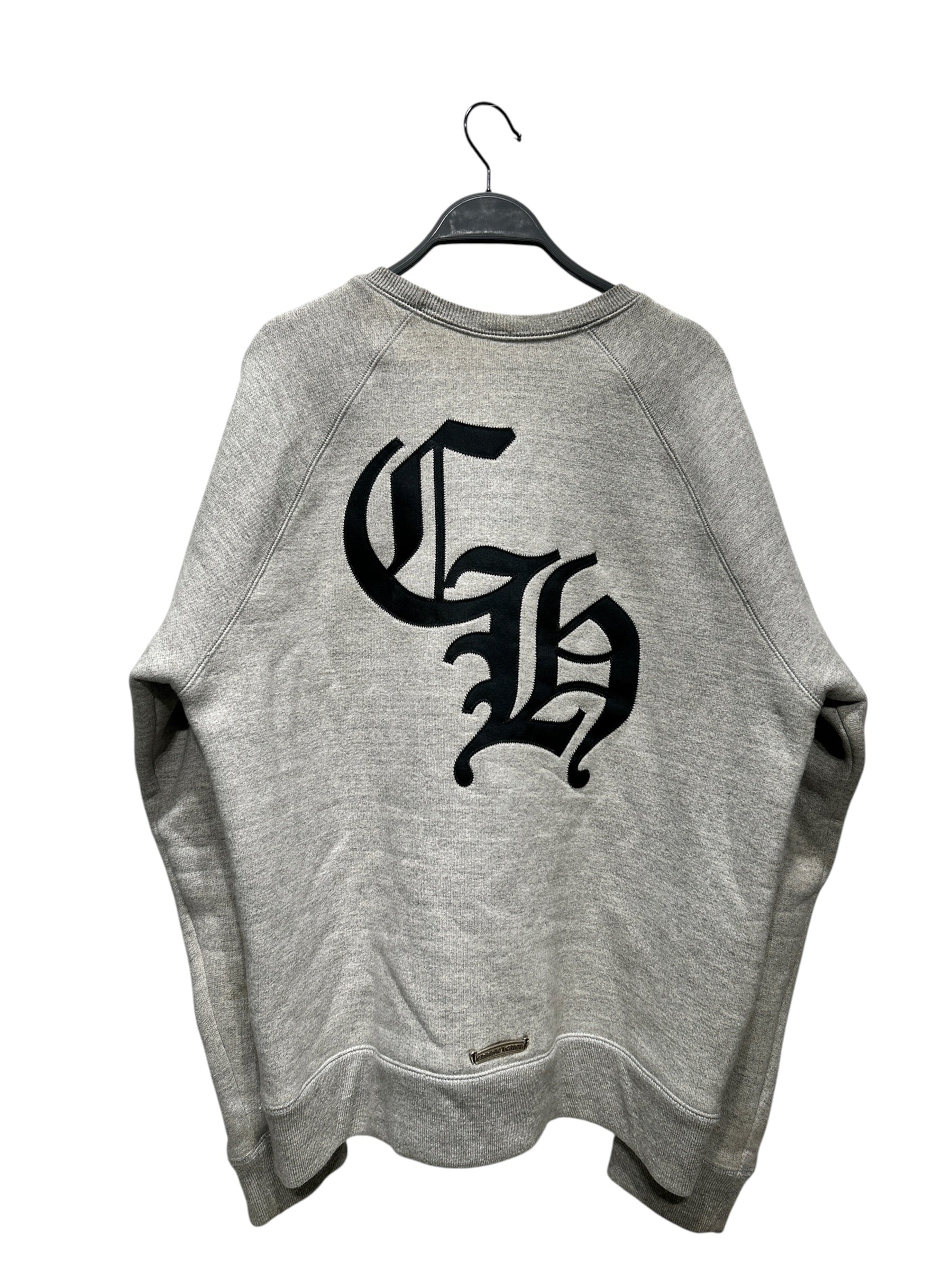 CHROME HEARTS/Heavy Sweater/M/Cotton/GRY/TRIPLE CROSS CREW view 2