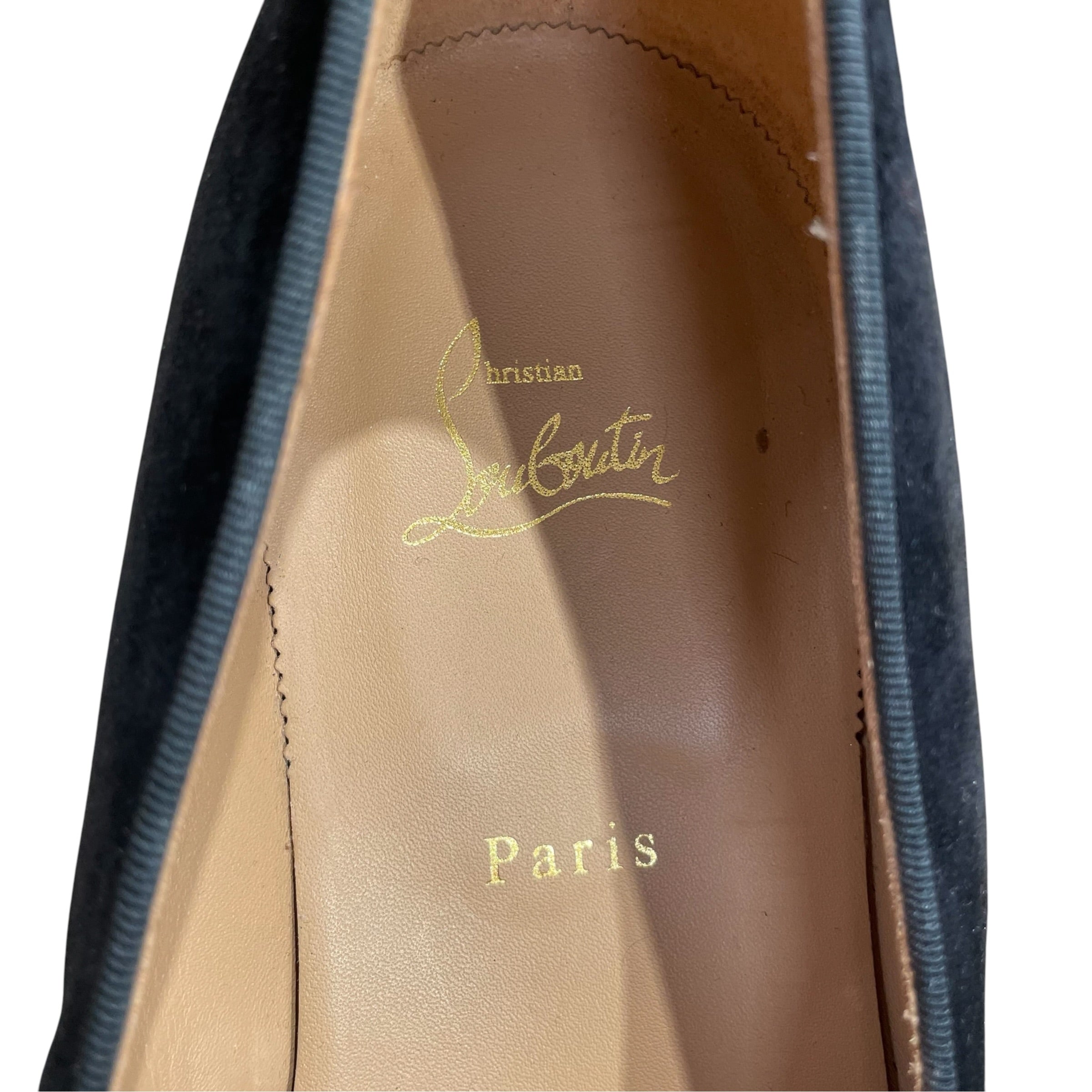 Christian Louboutin/Loafers/US 11.5/BLK/RAINBOW SPIKE view 3