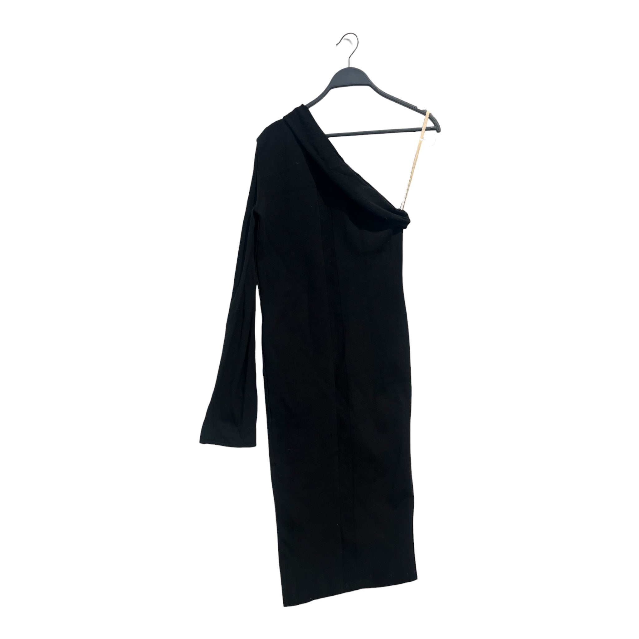 Rick Owens/LS Dress/S/BLK/one sleeve view 2