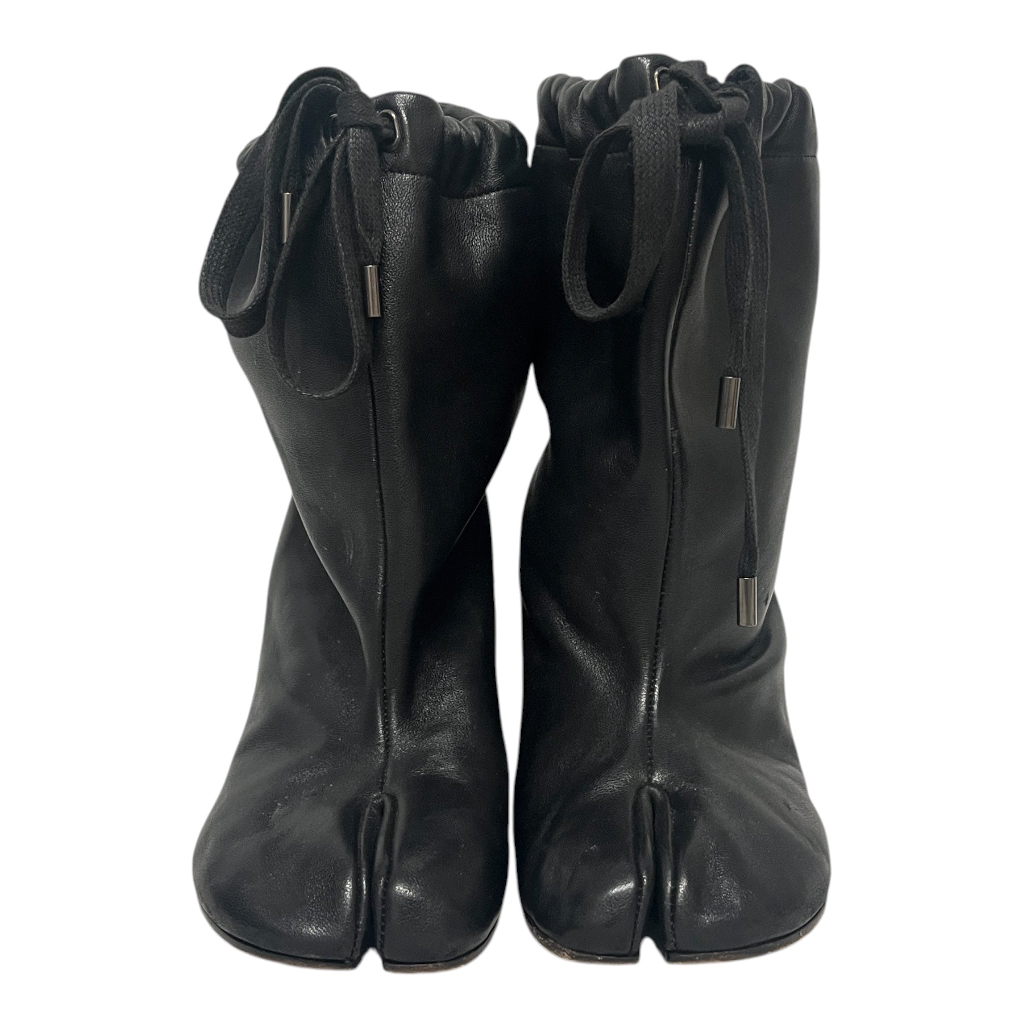 Maison Margiela/Boots/EU 40/Leather/BLK/DRAWSTRING TABIS view 2