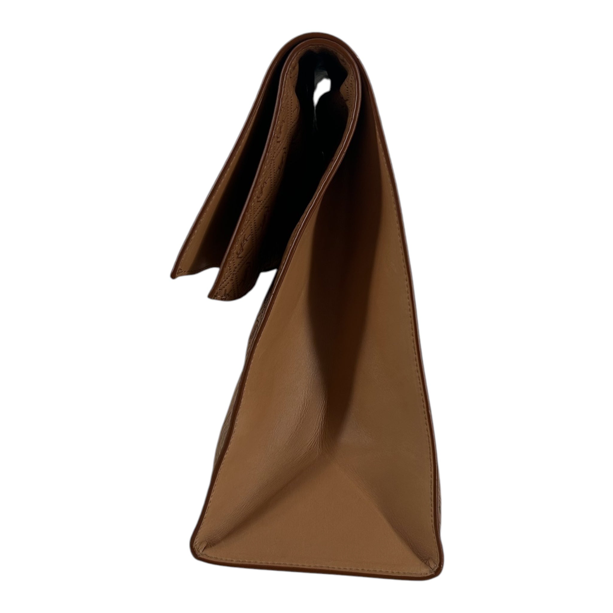 SAINT LAURENT/Clutch Bag/Monogram/Leather/BEG/MONOGRAM LUNCH SACK view 3