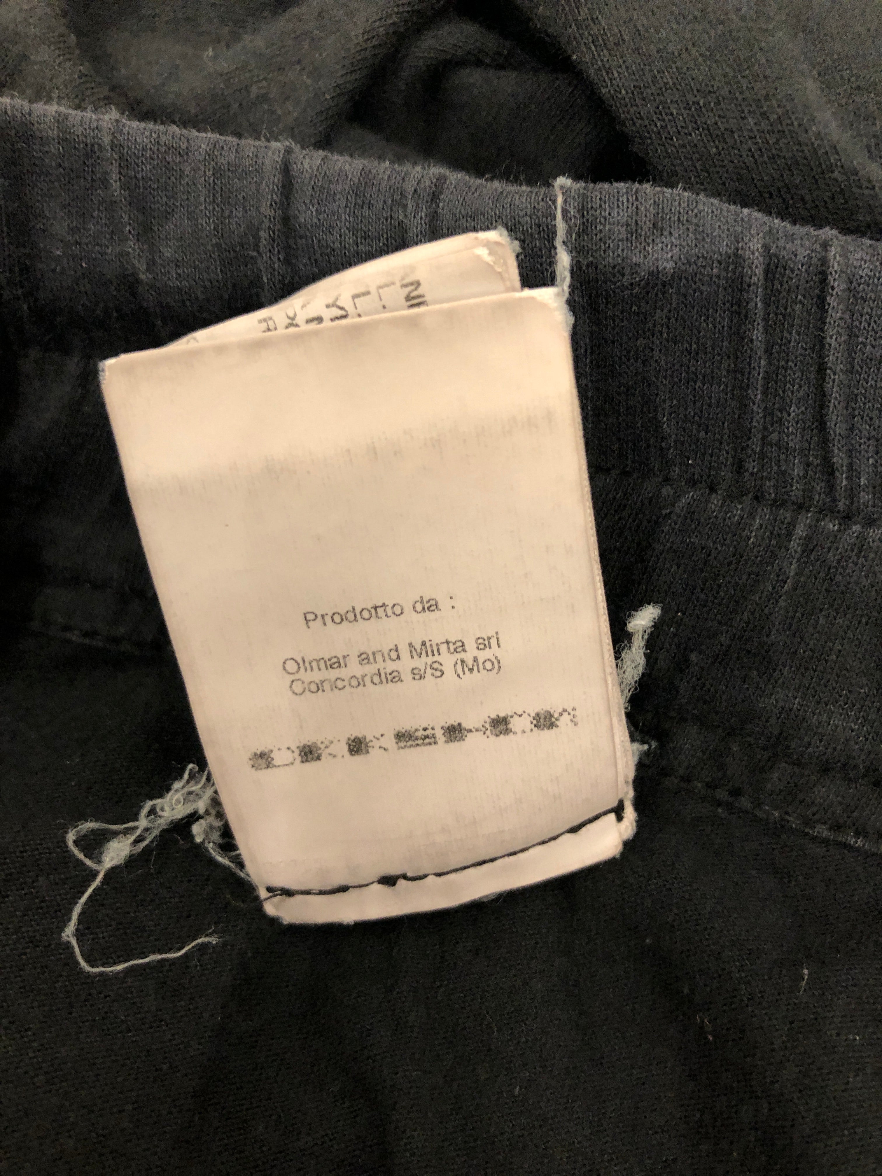 Rick Owens/Straight Pants/M/Cotton/BLK/Distressed/ view 4