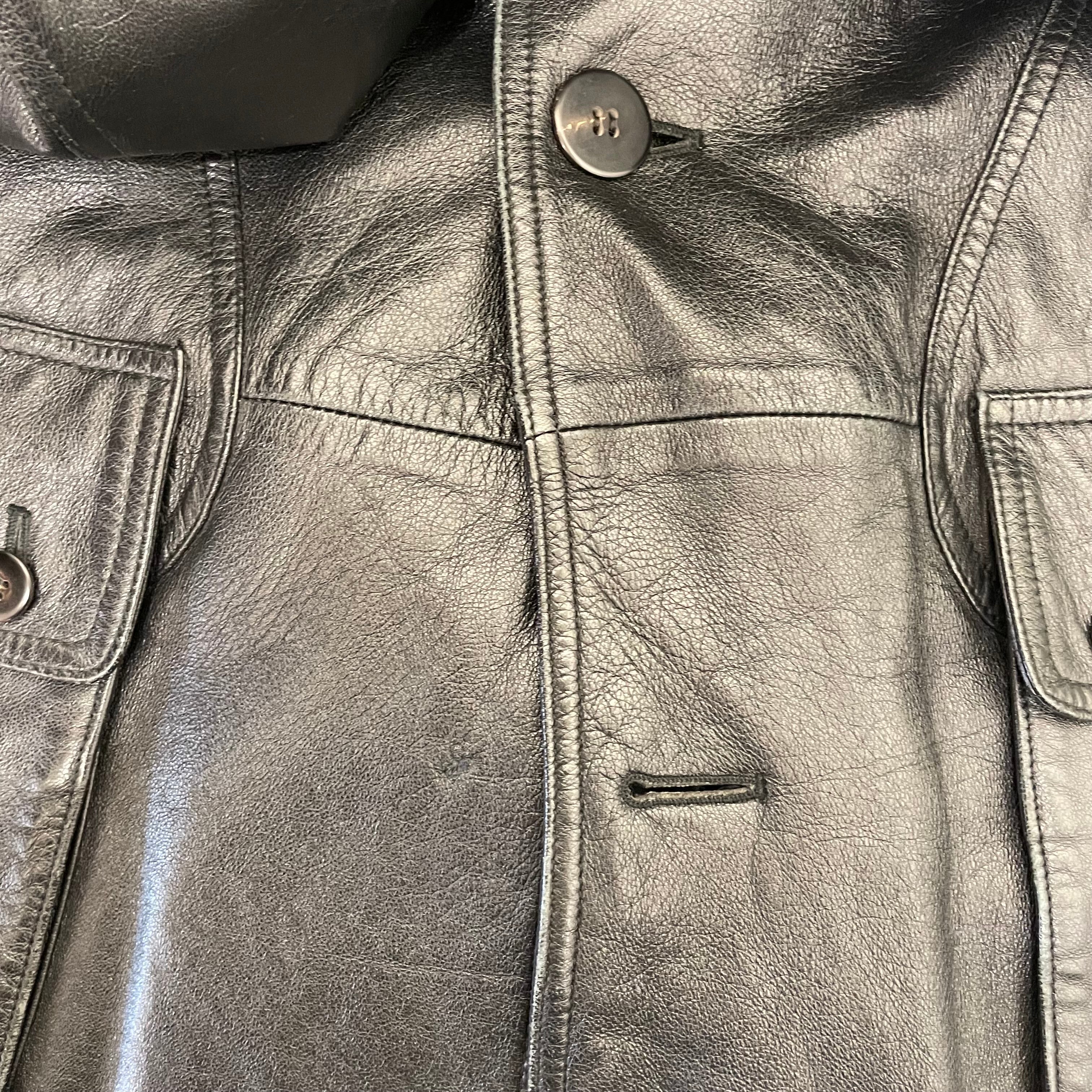 ISSEY MIYAKE/Vintage/Trench Coat/Leather/BLK/REVERSIBLE NYLON HYBRID view 6