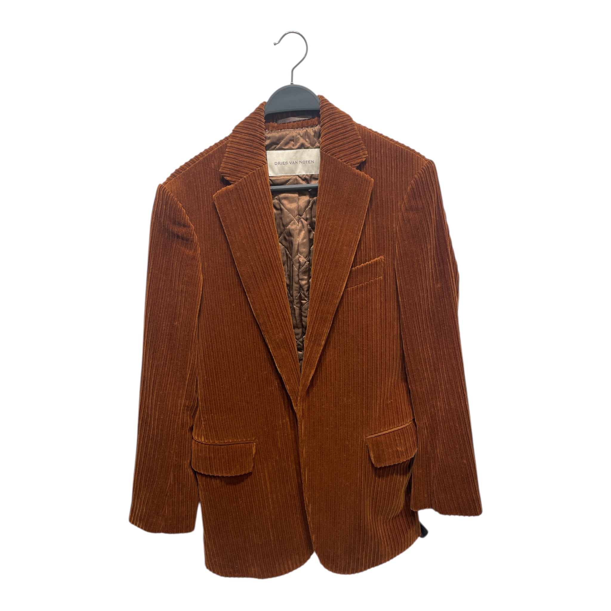 DRIES VAN NOTEN/Tailored Jkt/XS/Corduroy/CML/2 POCKET FLAPS/1 LEFT POCKET view 1