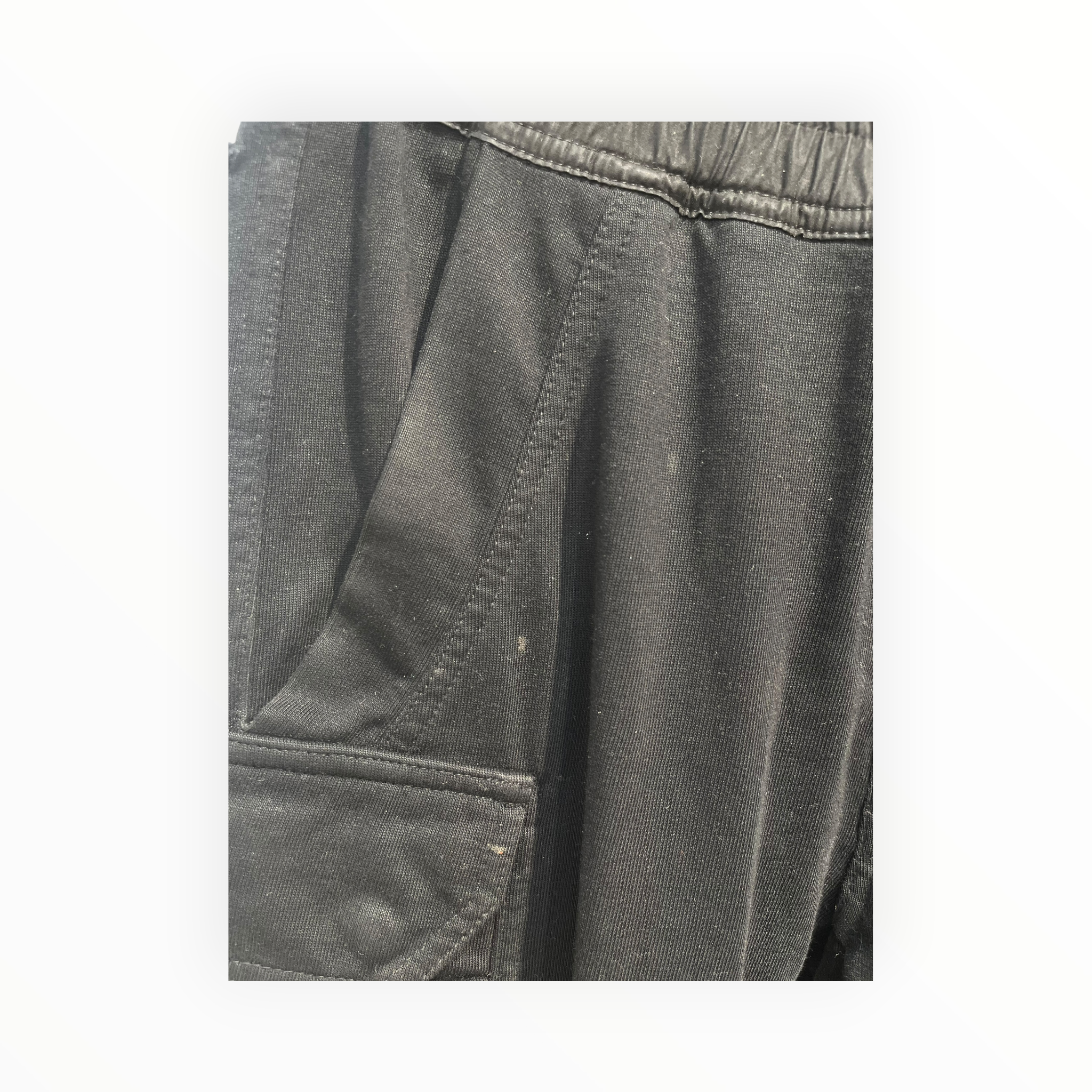 Rick Owens/Bottoms/46/Cotton/BLK/CARGO SWEATS view 7