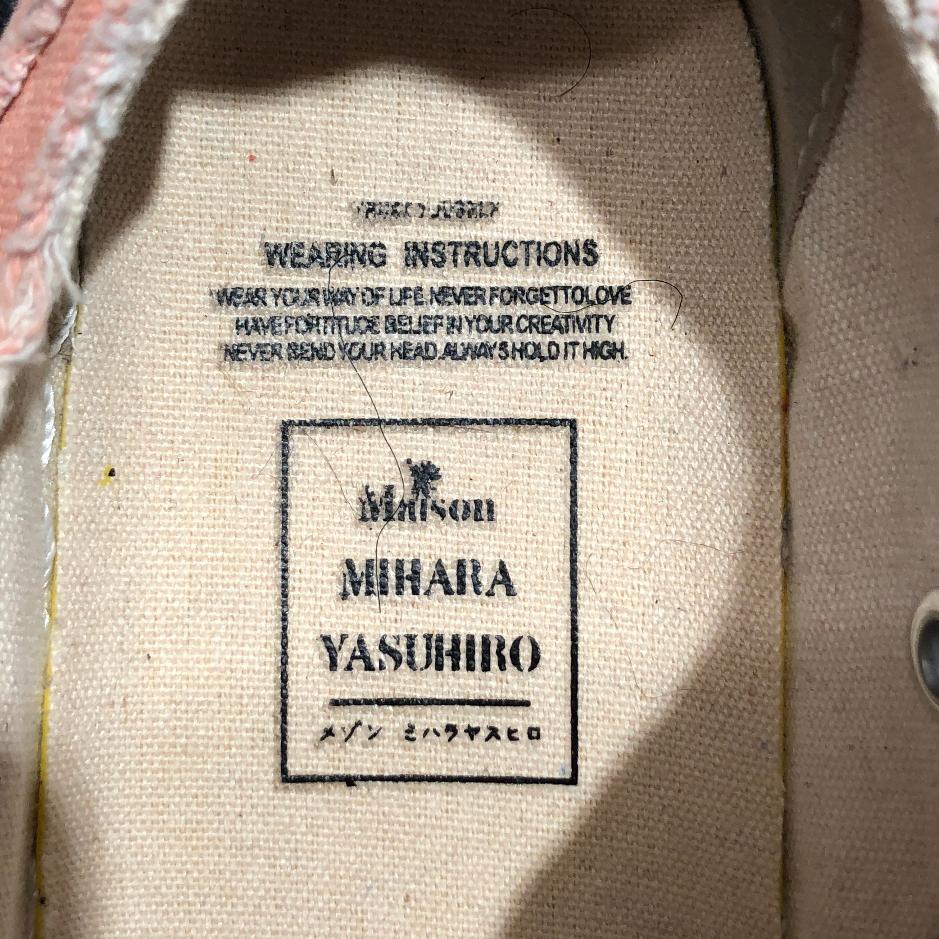 MAISON MIHARA YASUHIRO/Low-Sneakers/EU 36/Cotton/PNK/PETERSON OG SOLE CANVAS view 5