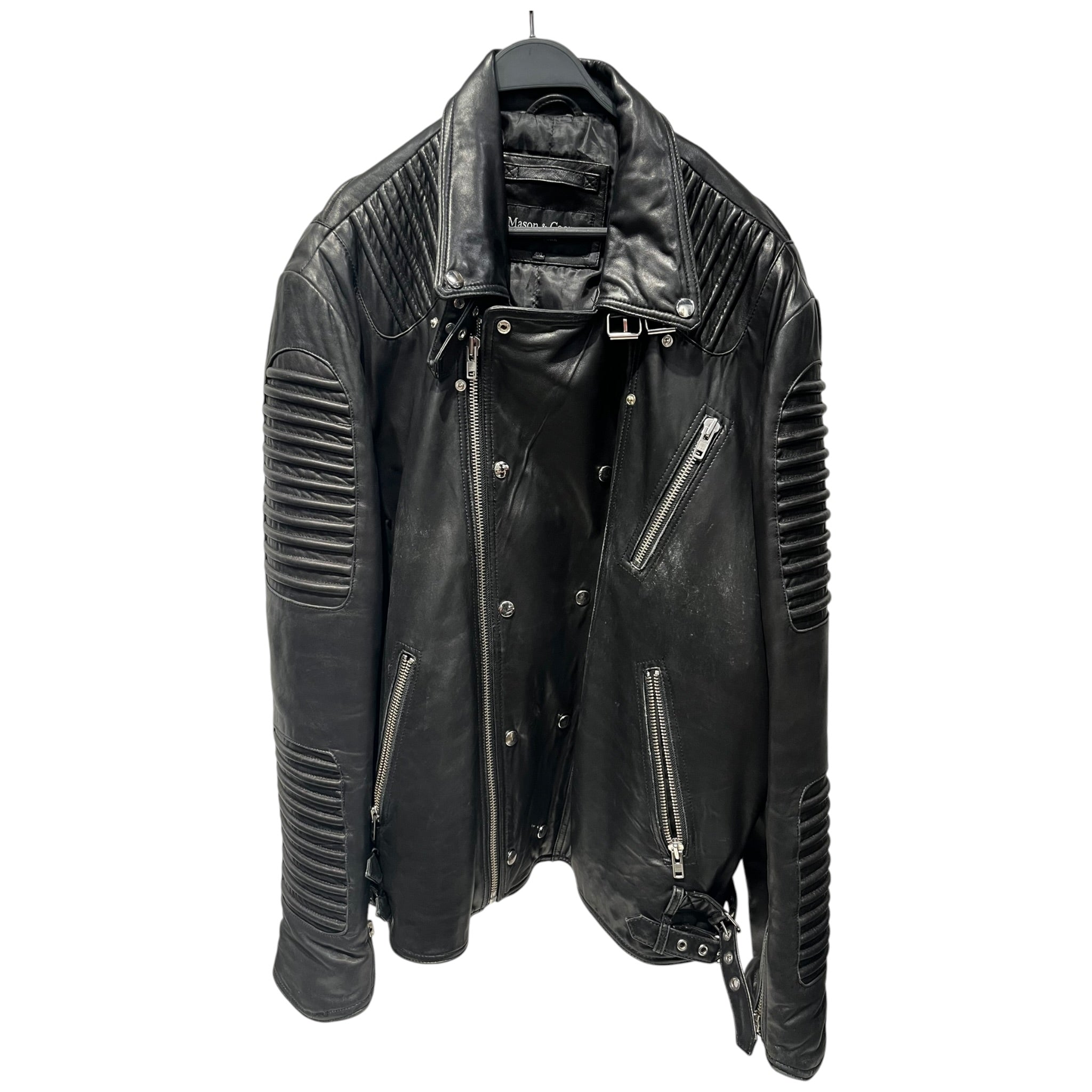 Mason & Cooper/Riders Jkt (S)/XXXXL/Leather/BLK/ view 1