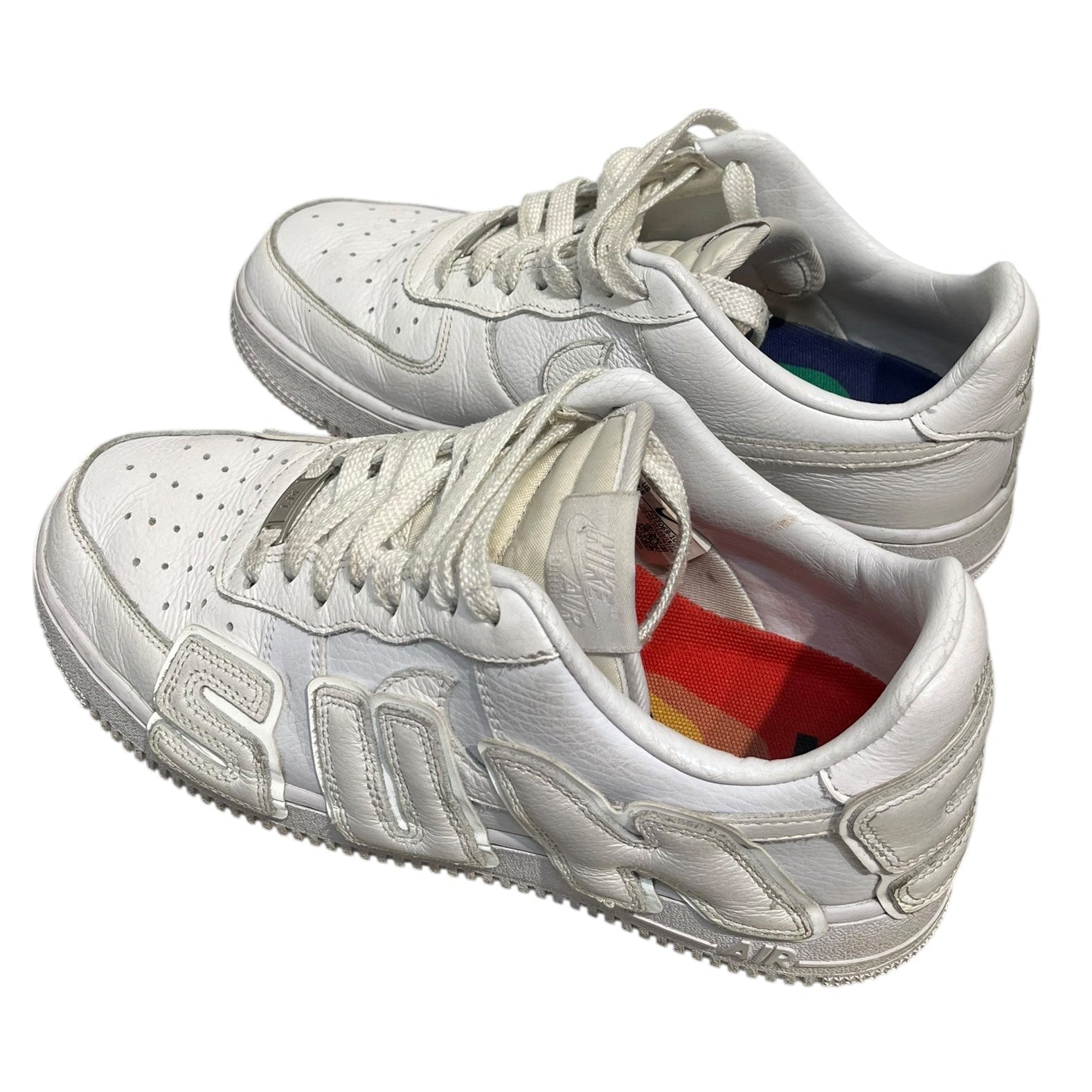 NIKE/Low-Sneakers/US 7.5/Leather/WHT/SUNSHINE CACTUS PLANT AIR FORC view 2