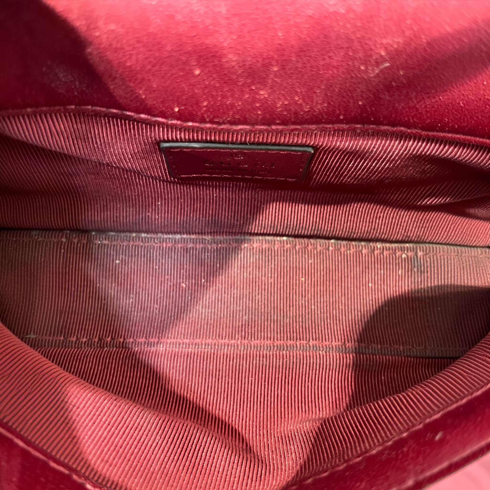 GUCCI/Cross Body Bag/Leather/BRD/GG Marmont Mini Shoulder Bag view 4