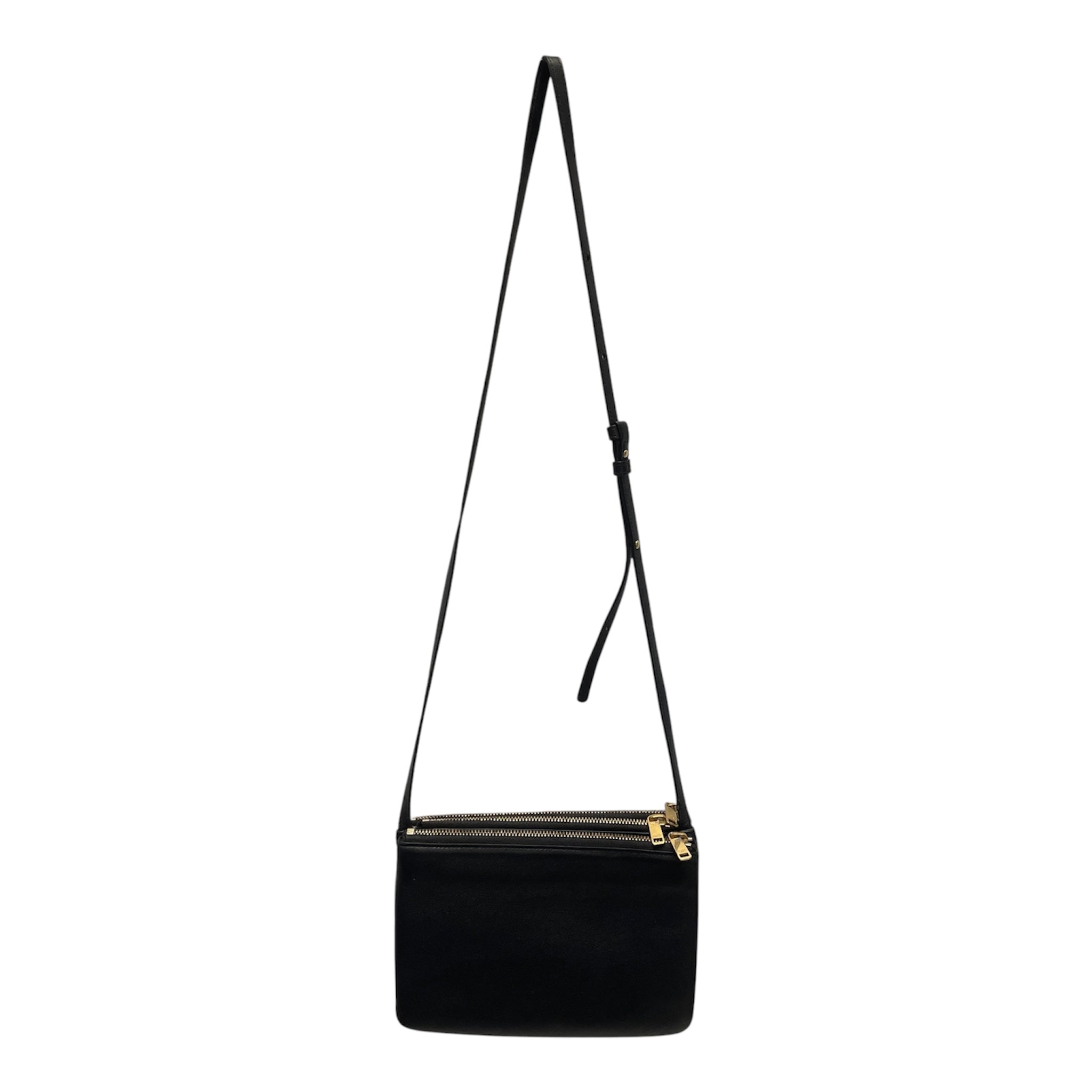 CELINE/Cross Body Bag/Leather/BLK/TRIO BAG view 2