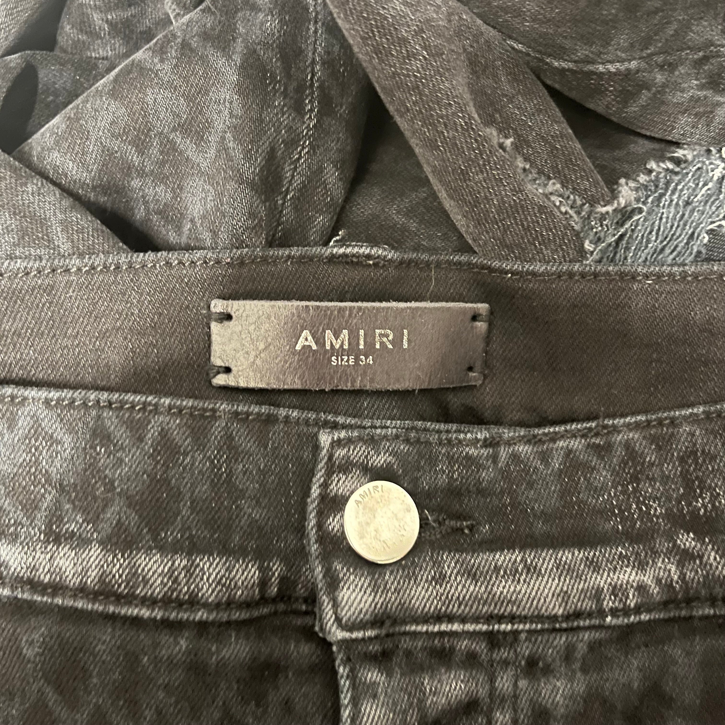 AMIRI/Skinny Pants/34/Cotton/BLK/PLAYBOY view 3