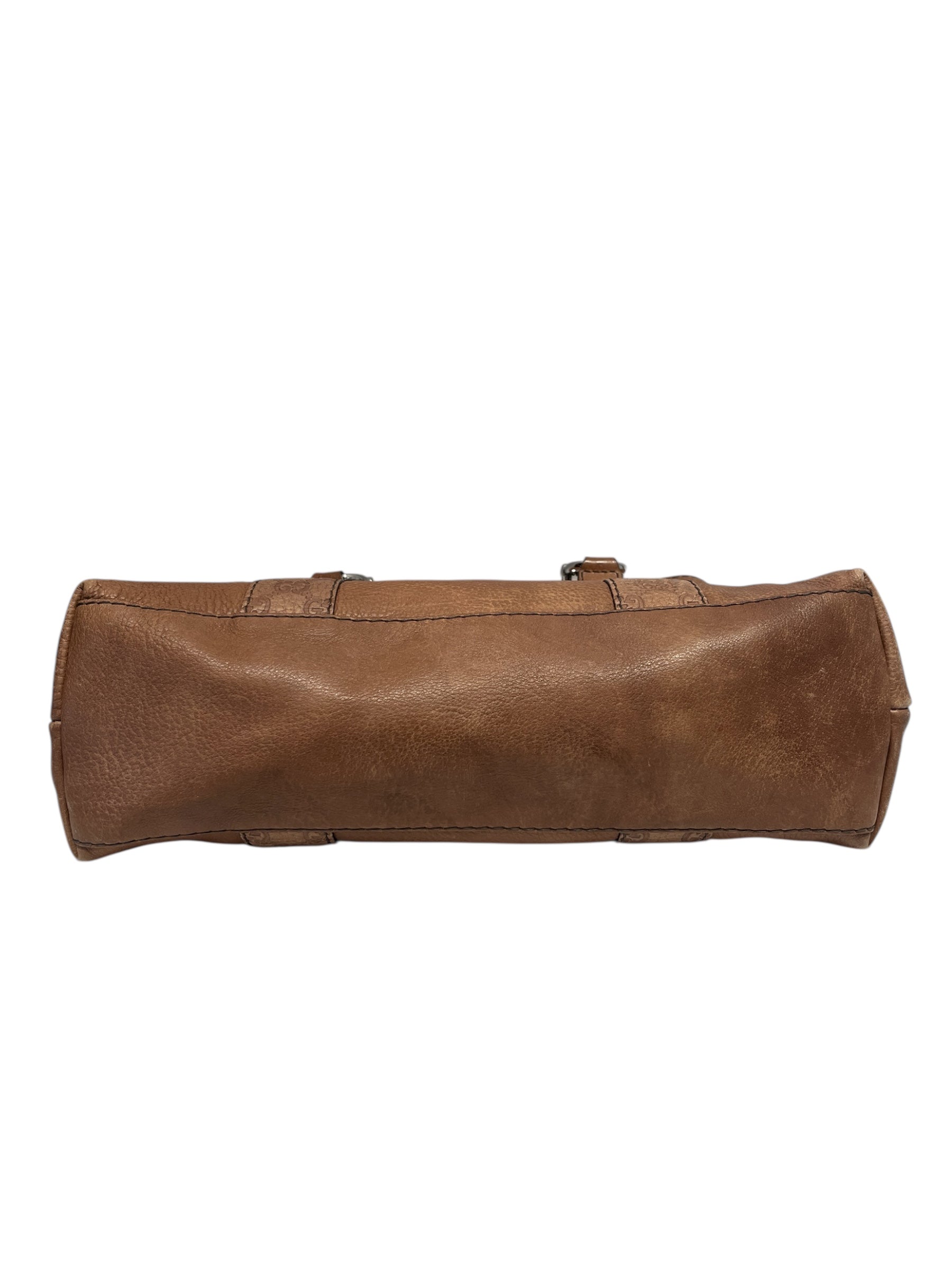 GUCCI/Bag/Leather/BRW/BAMBOO BAR TOTE BAG view 3