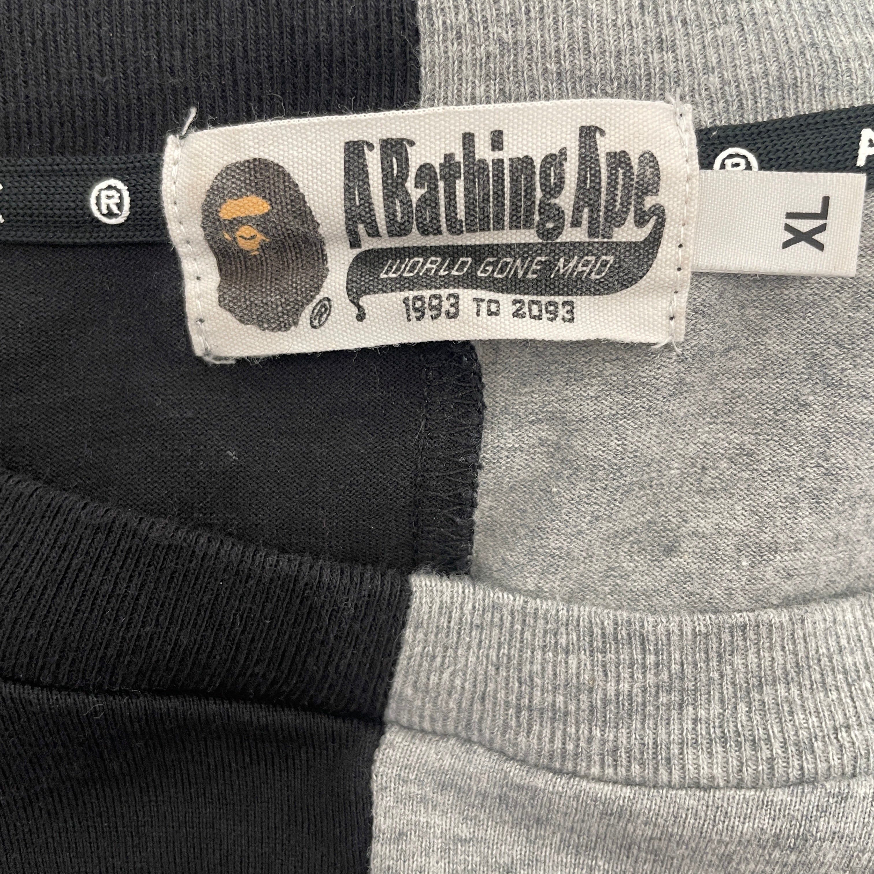 A BATHING APE/LS T-Shirt/XL/Cotton/GRY/All Over Print/ view 3