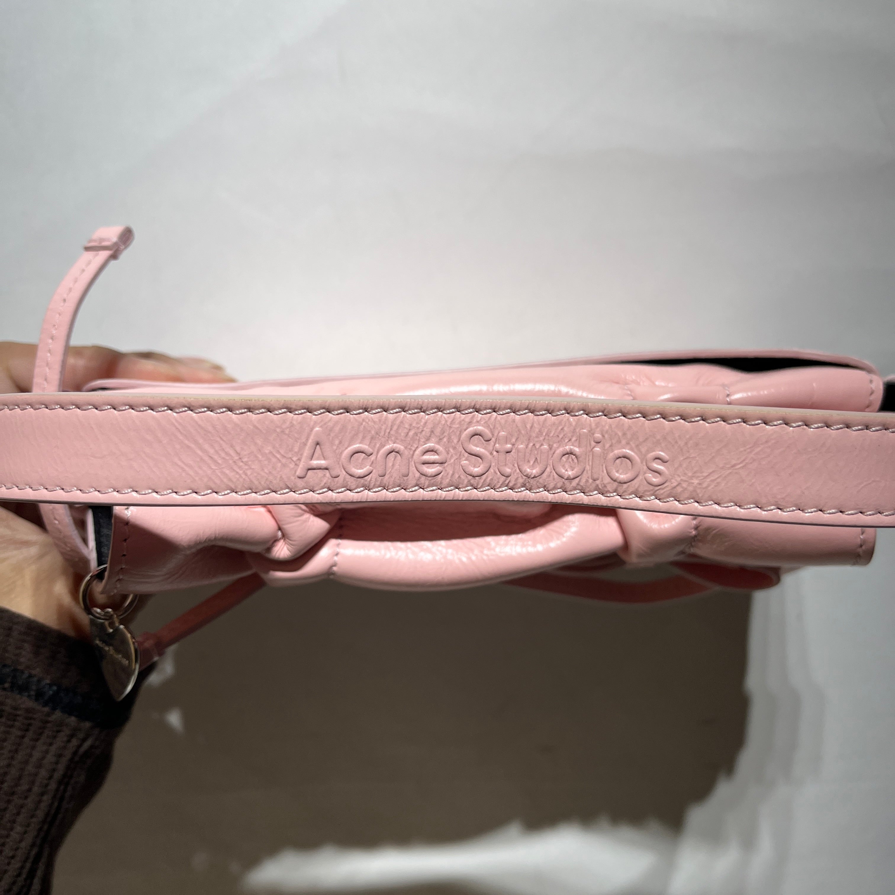 Acne Studios/Hand Bag/Leather/PNK/Ruched Bow Micro view 7