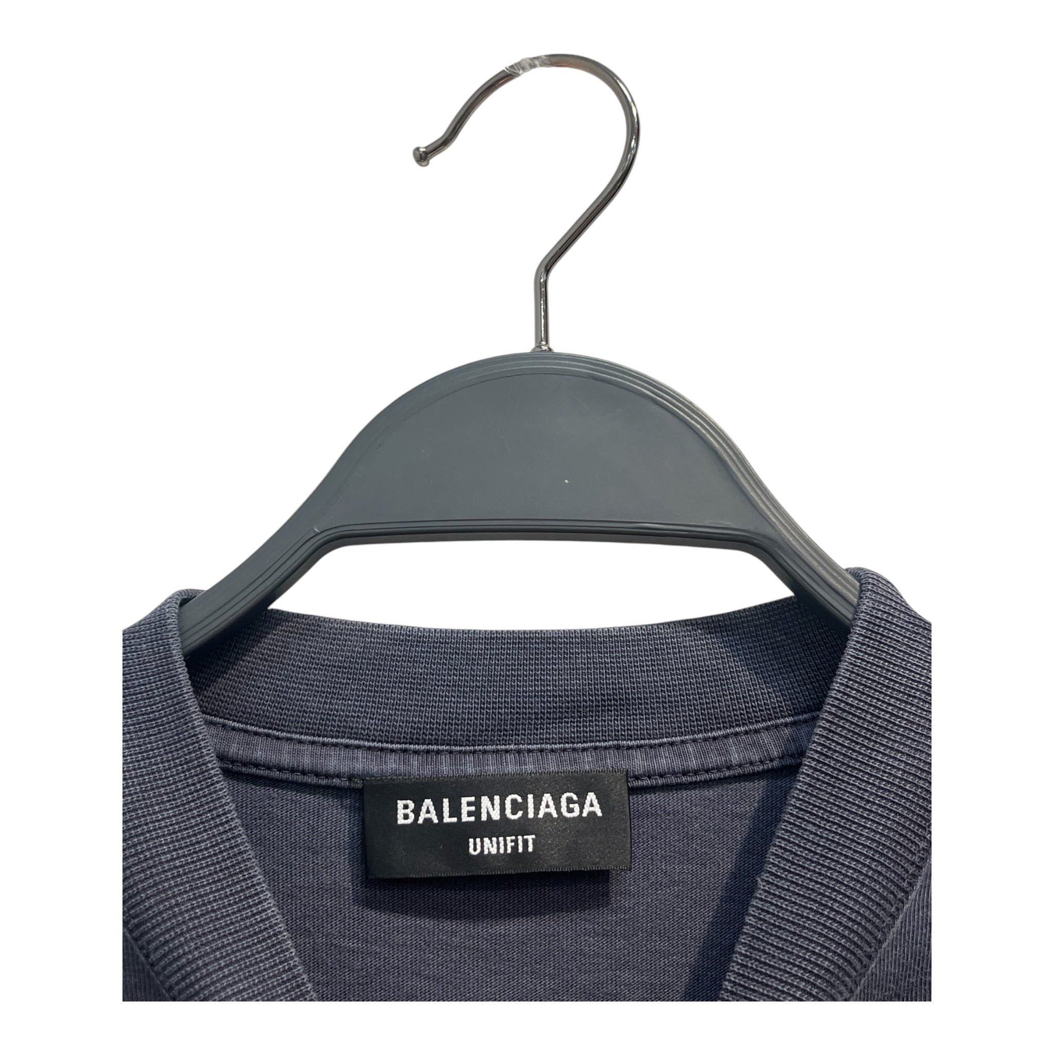 BALENCIAGA/T-Shirt/Cotton/NVY/BLUE SCHOOL LOGO view 3