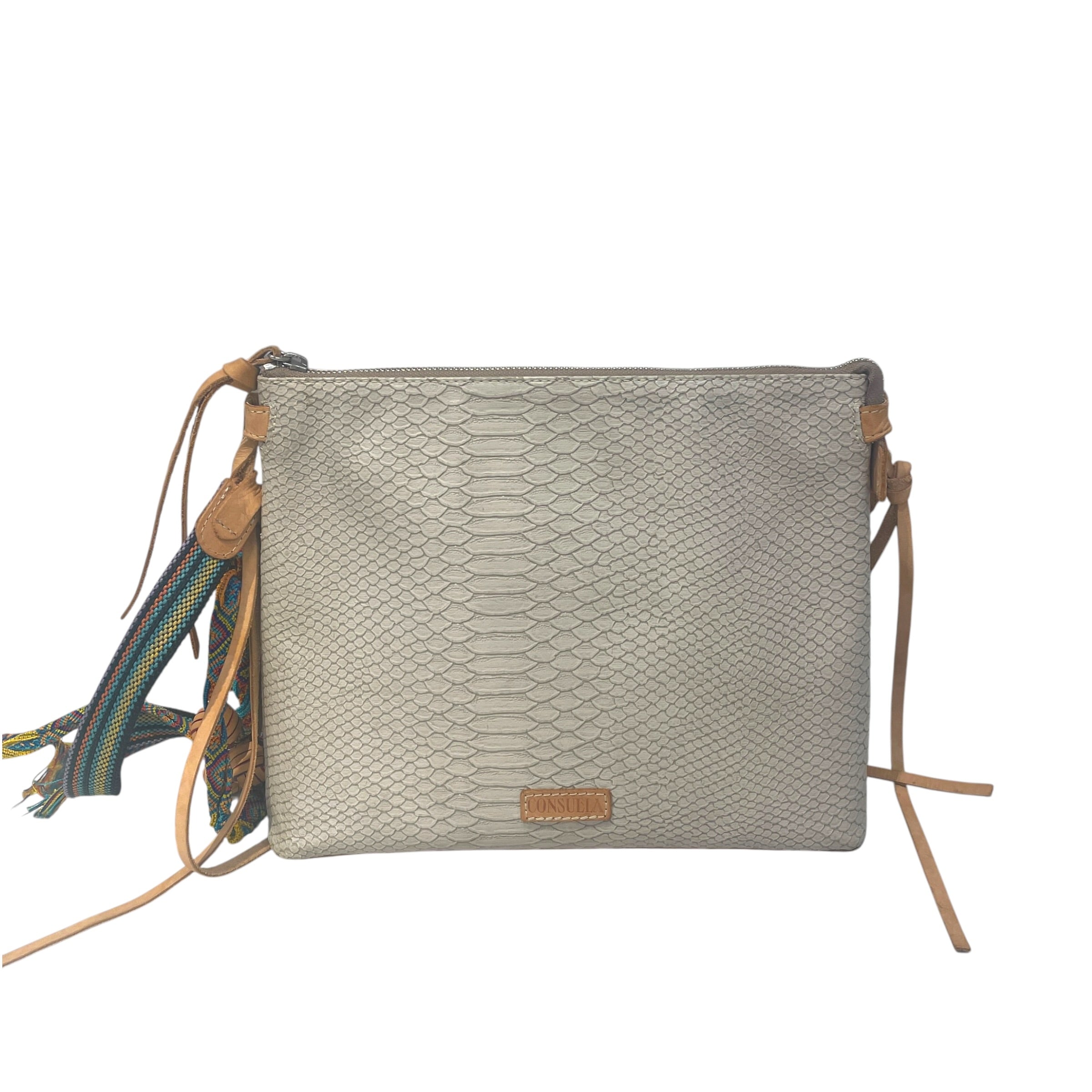 Consuela/Cross Body Bag/Animal Pattern/Leather/GRY/Thunderbird Downtown view 1