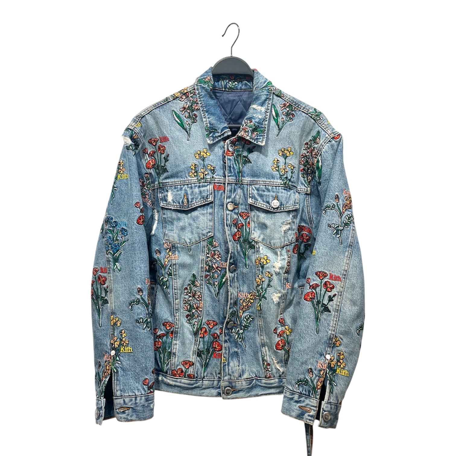 KITH/Denim Jkt/M/Cotton/BLU/Floral Pattern/ view 1