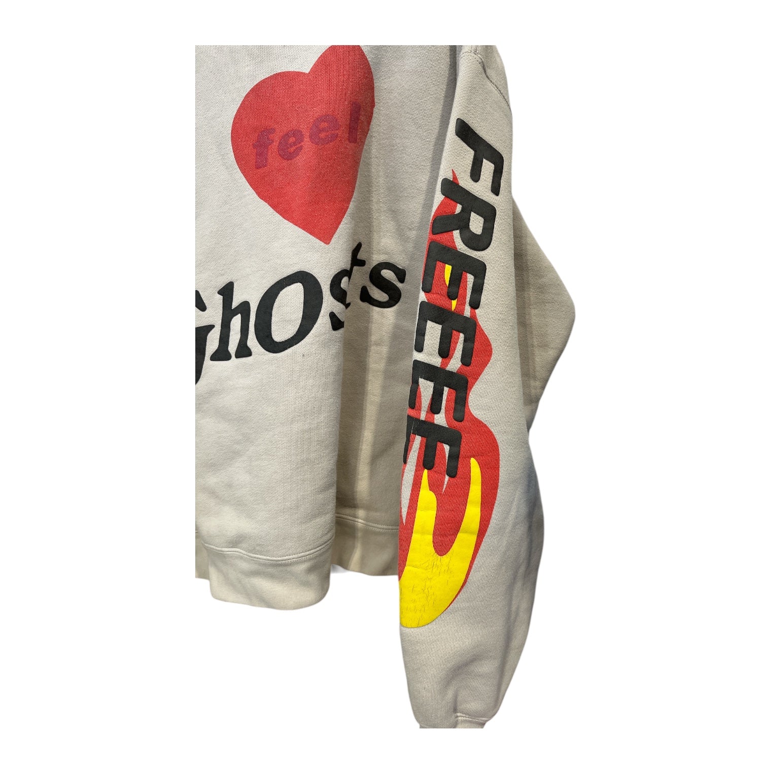 KIDS SEE GHOSTS/Sweater/L/Cotton/BEG/I FEEL GHOSTS view 4