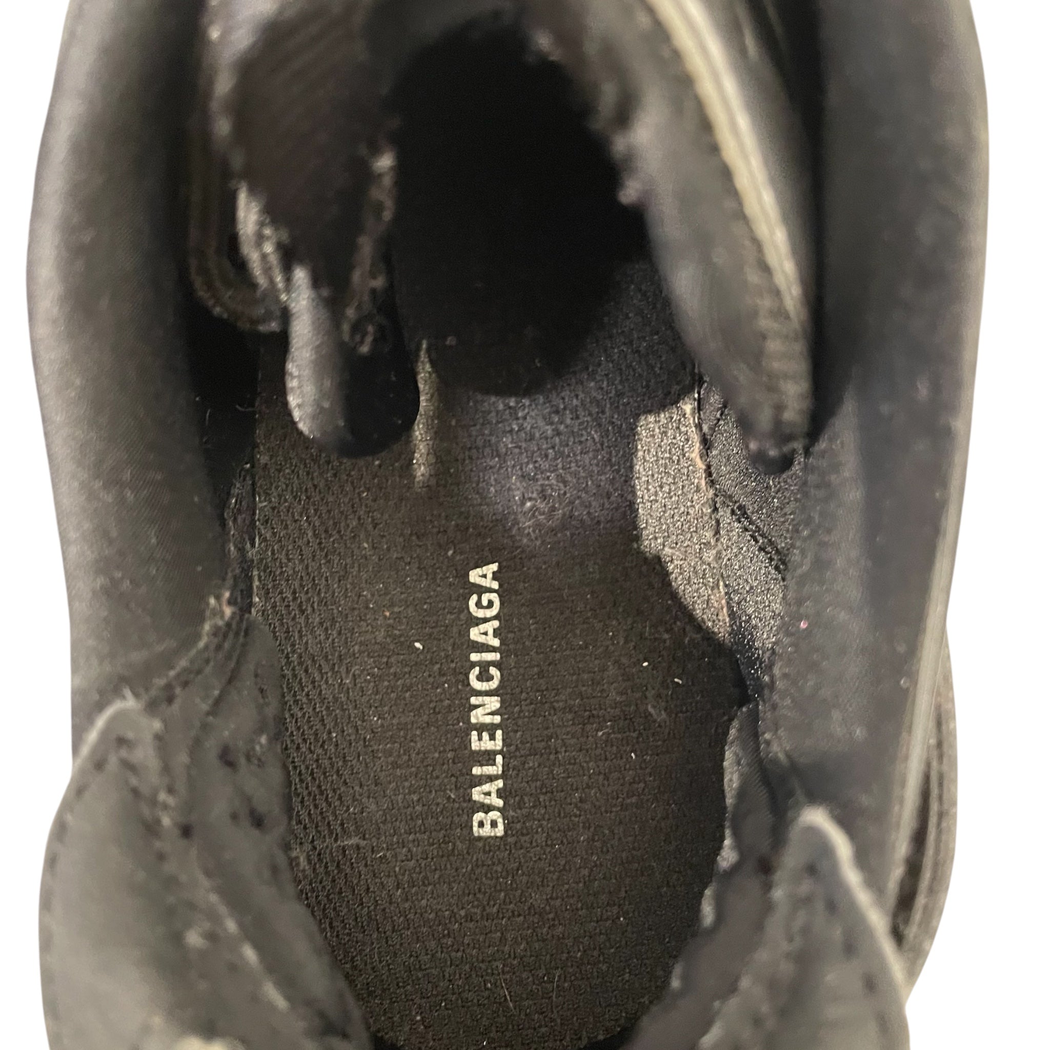 BALENCIAGA/Low-Sneakers/EU 38/BLK/SILVER/BLK TYREX view 3