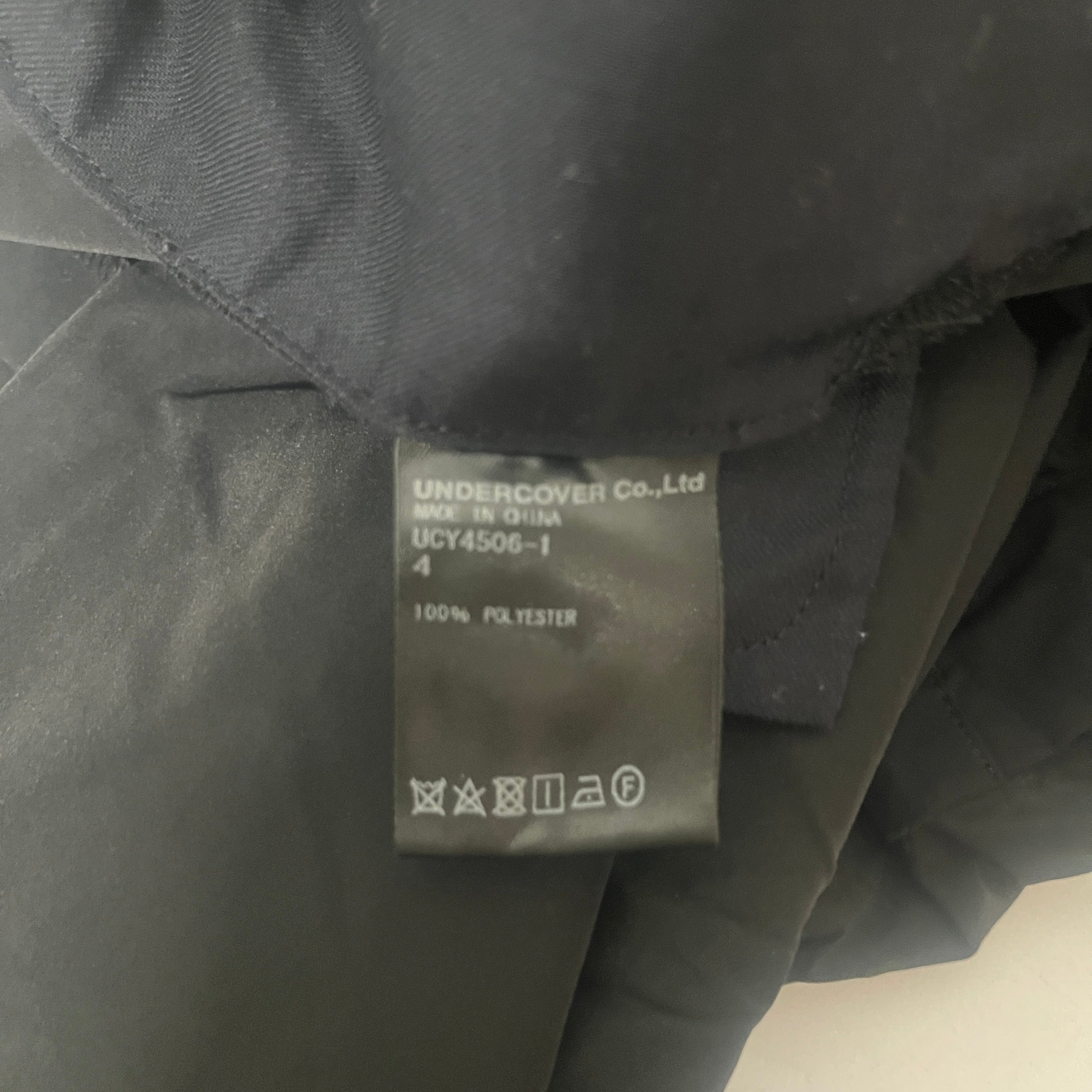 UNDERCOVER/Pants/4/Polyester/BLK/Joggers/BLUE KNEE SLITS R CARGO POCKET view 3
