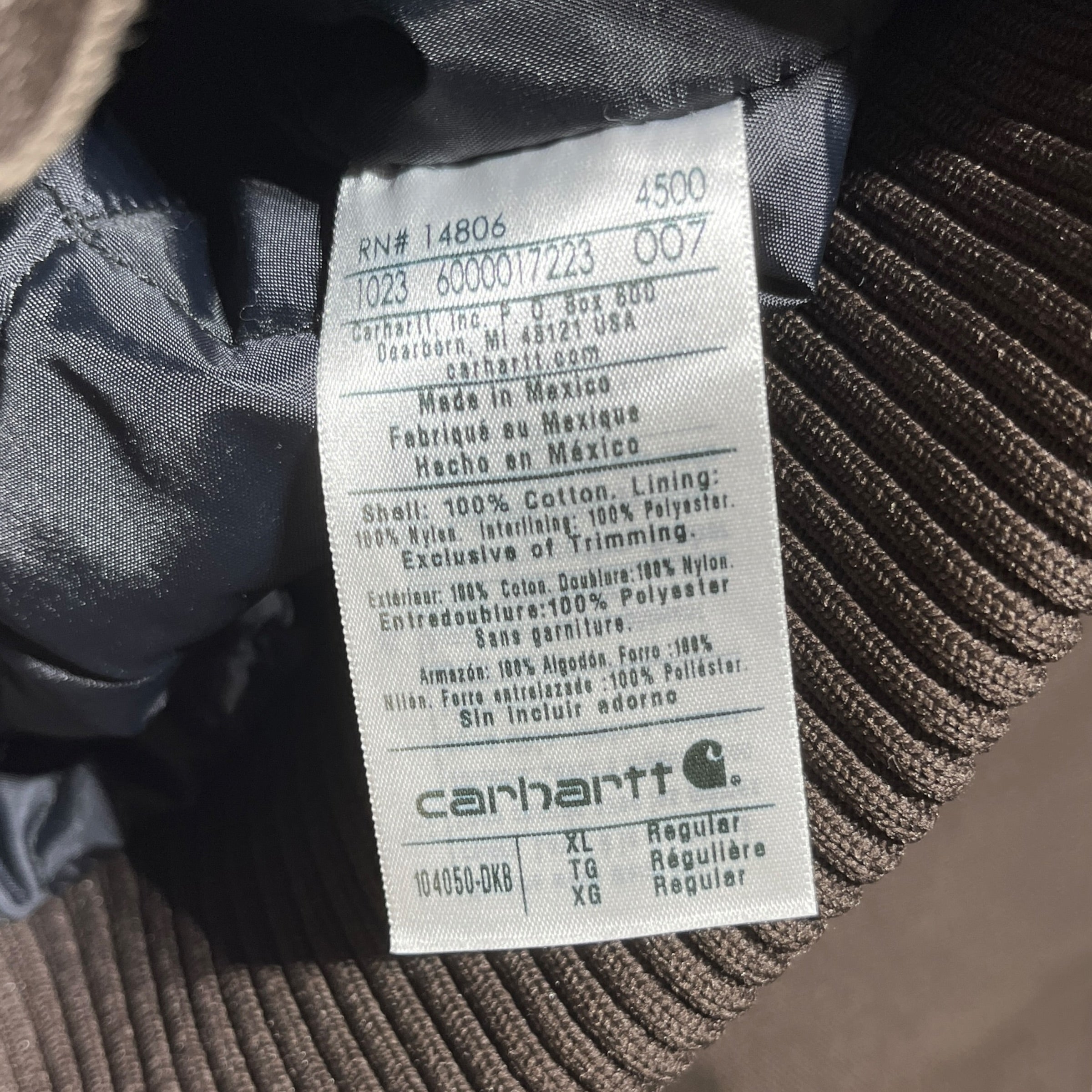 Carhartt/Jacket/XL/Cotton/BRW/Hooded Work Jacket view 4