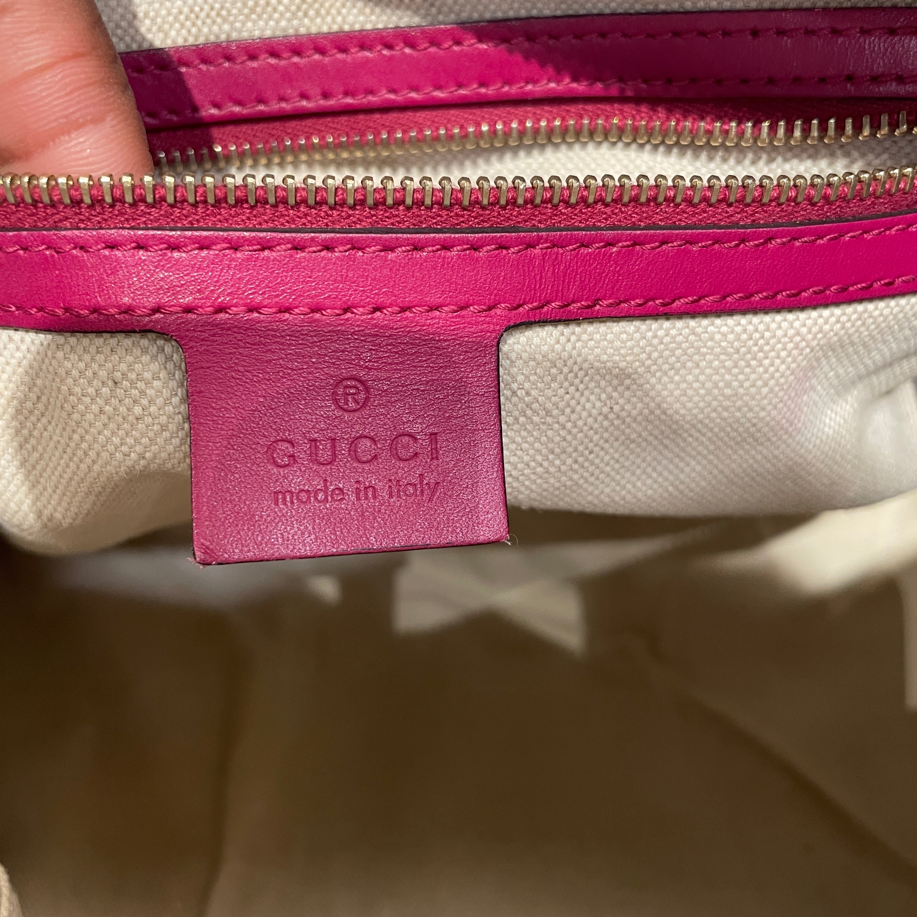GUCCI/Hand Bag/Monogram/Cotton/PNK/joy boston view 5