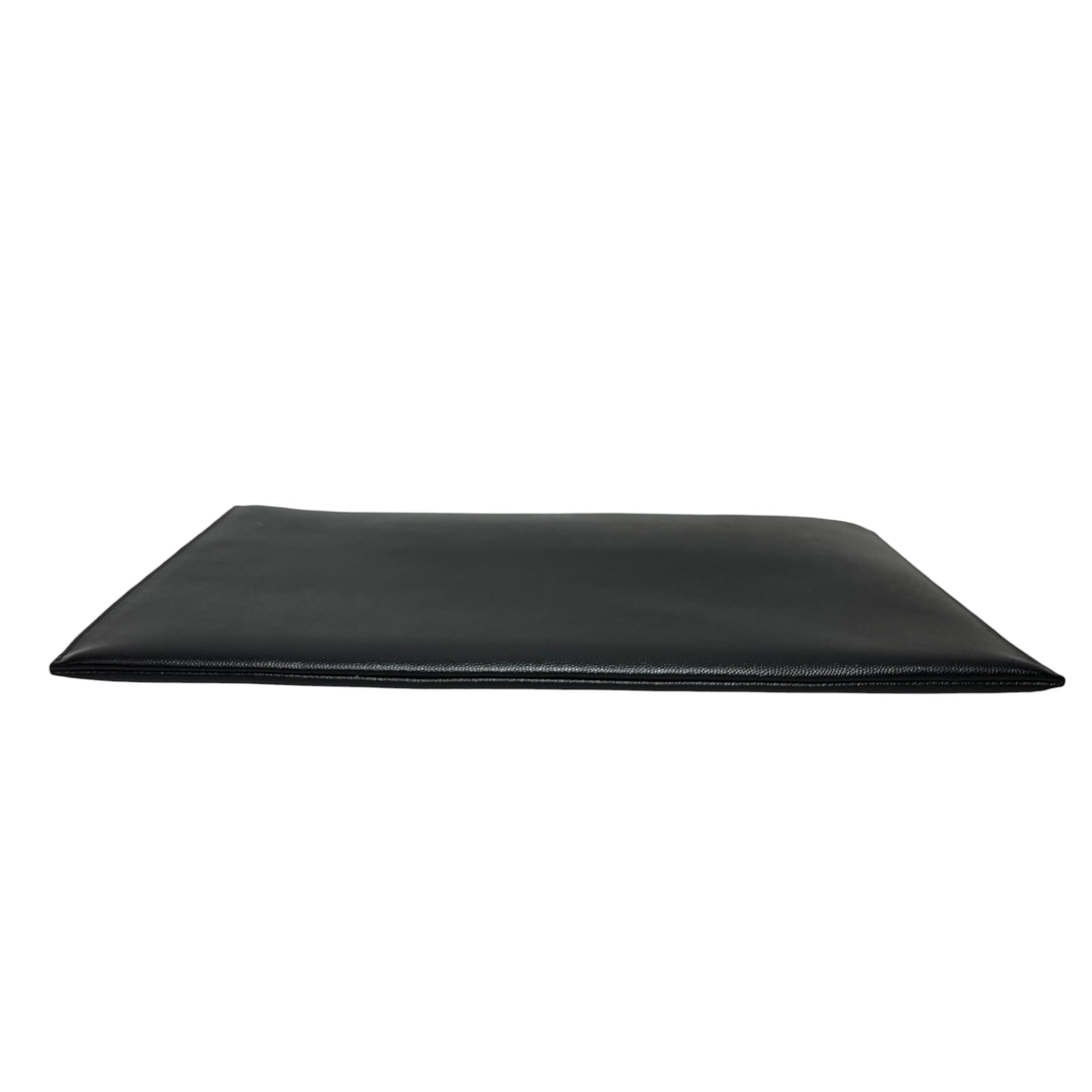 SAINT LAURENT/Pouch/Leather/BLK/Portfolio Zip view 3