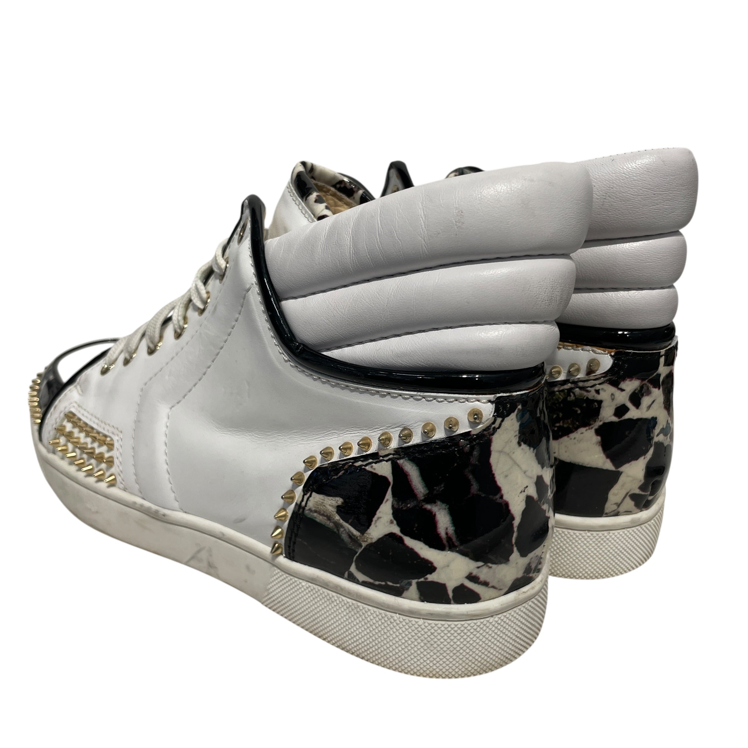 Christian Louboutin/Hi-Sneakers/EU 40.5/Border/WHT/U-Tip/ view 2