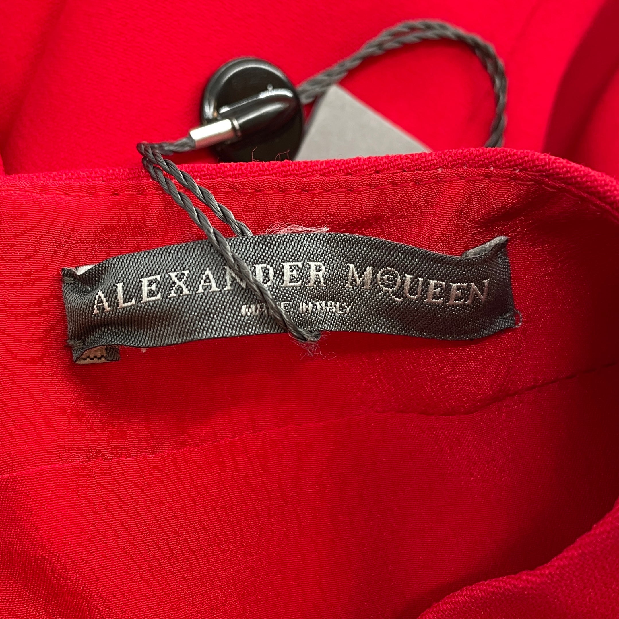 Alexander McQueen/Dress/42/Cotton/RED/CANDY APPLE RED view 3