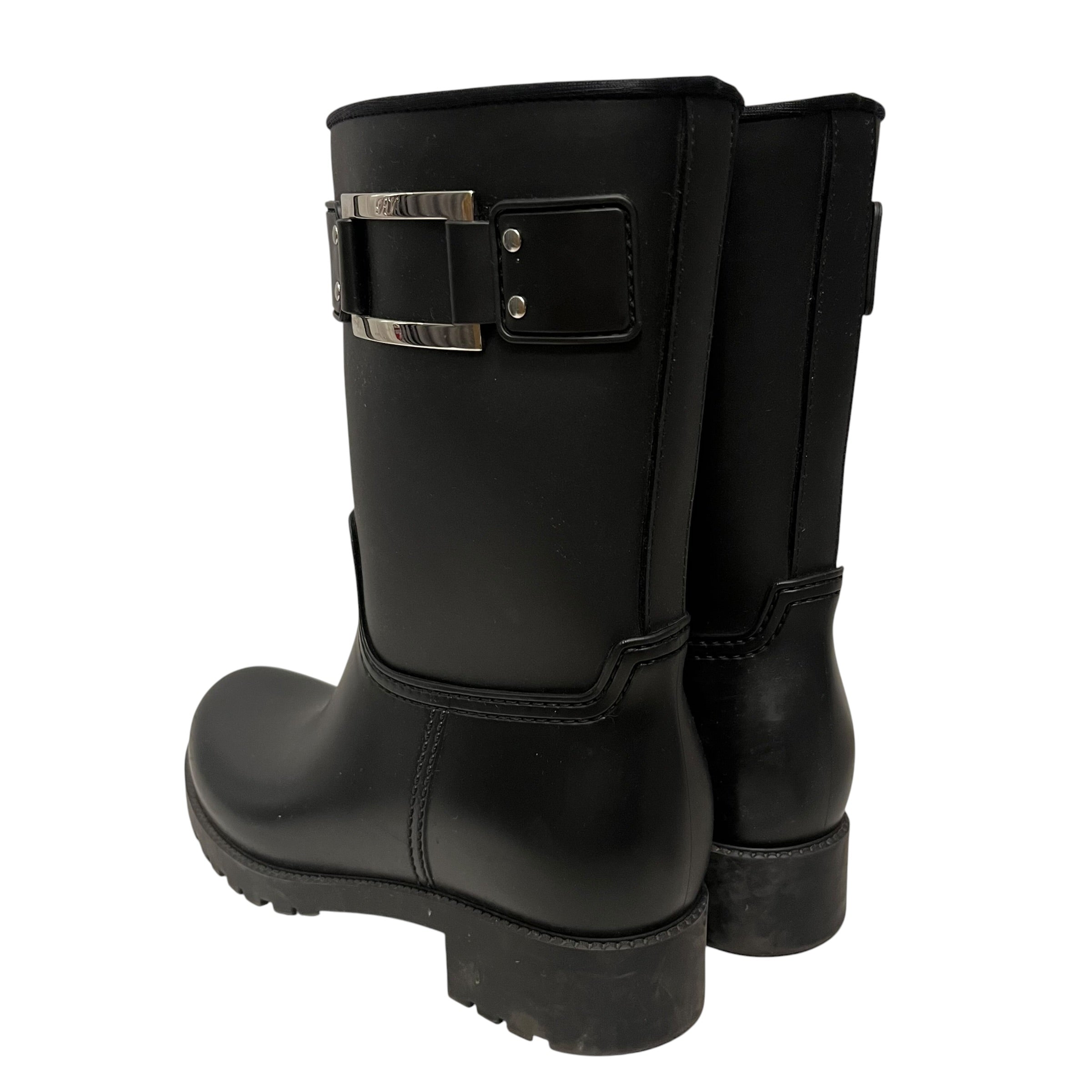 Roger Vivier/Rain Boots/EU 38/BLK/buckle view 2