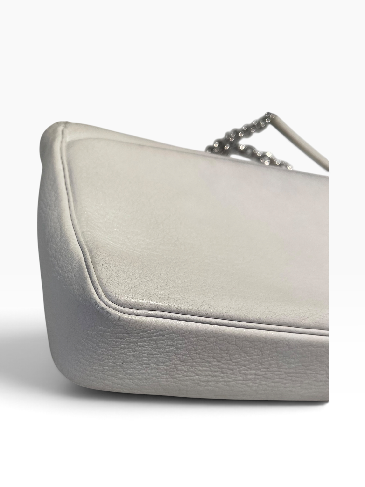BALENCIAGA/Cross Body Bag/Leather/WHT/Leather Shoulder Bag view 9