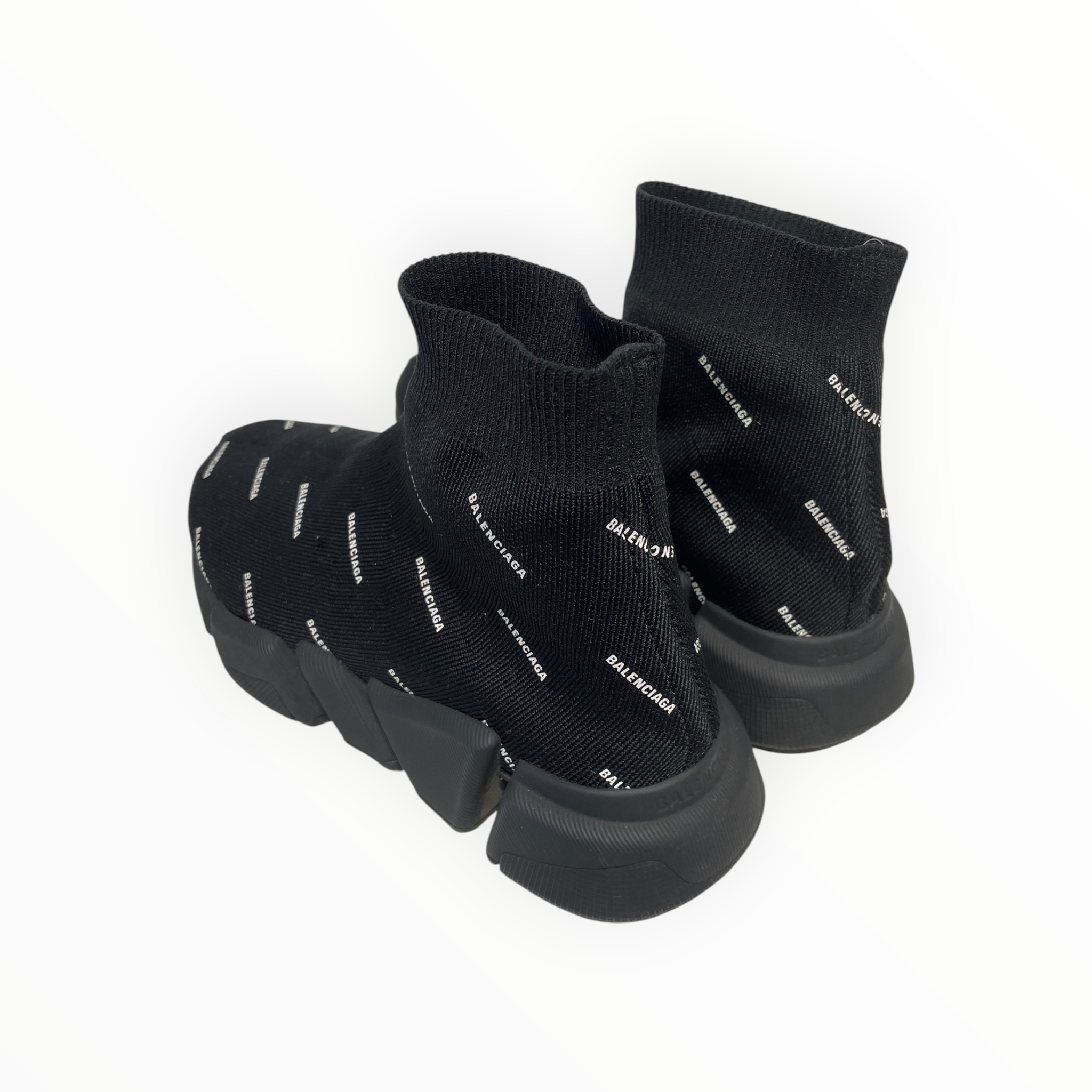 BALENCIAGA/Hi-Sneakers/US 8/Graphic/Cotton/BLK/speed view 2