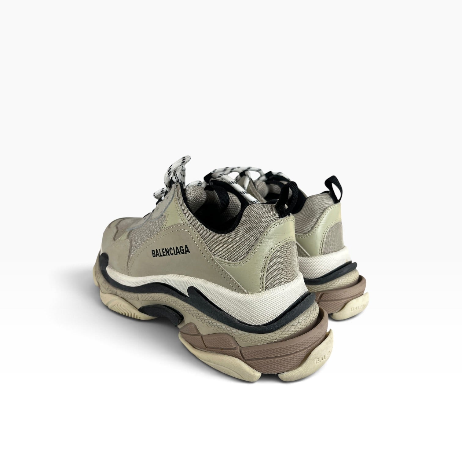 BALENCIAGA/Low-Sneakers/EU 42/GRY/TRIPLE S BEIGE BLACK view 2