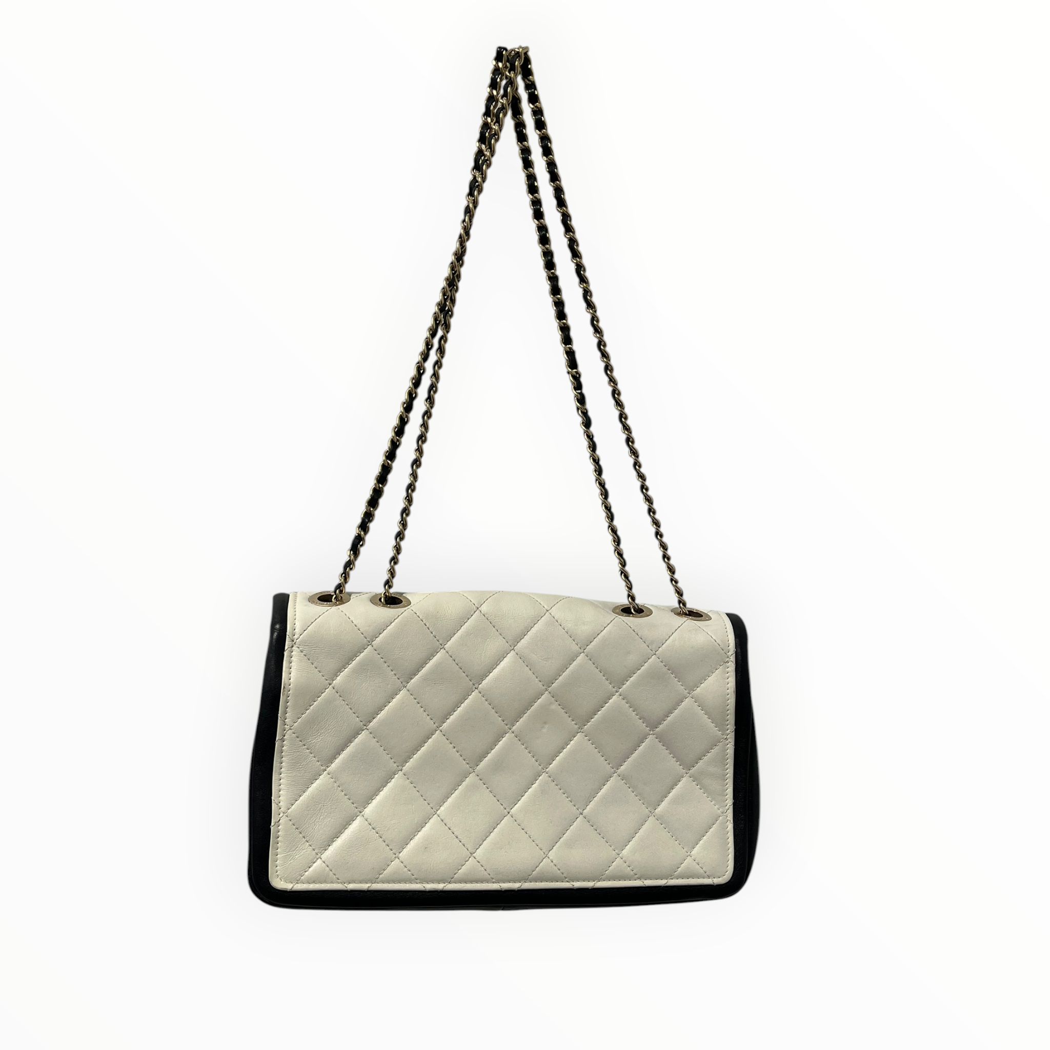 CHANEL/Bag/Leather/WHT/LAGERFELD FLAP BAG view 2