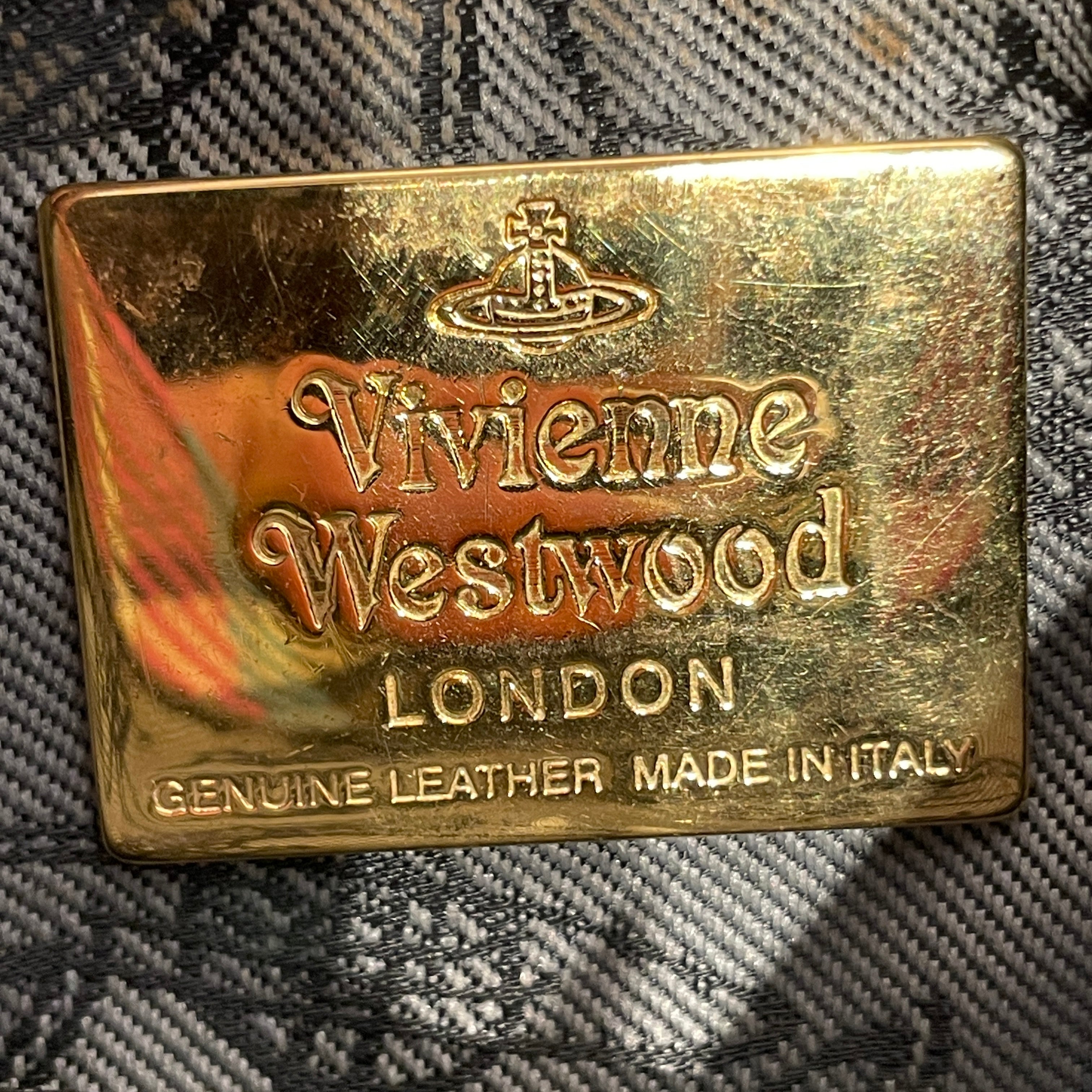 Vivienne Westwood/Pouch/Plaid/Faux Leather/PVC view 3