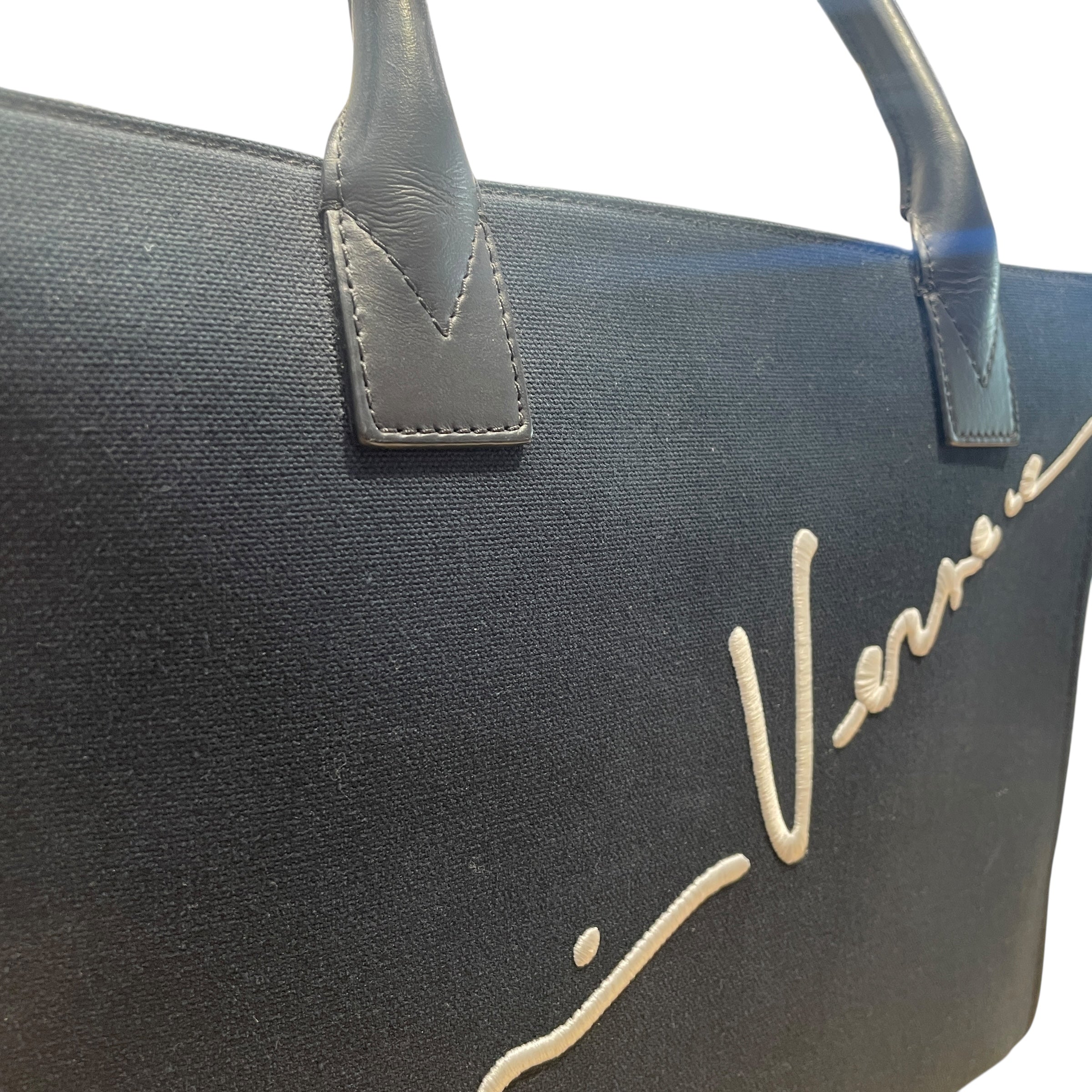 VERSACE/Tote Bag/Cotton/BLK/Cabas Pop view 6