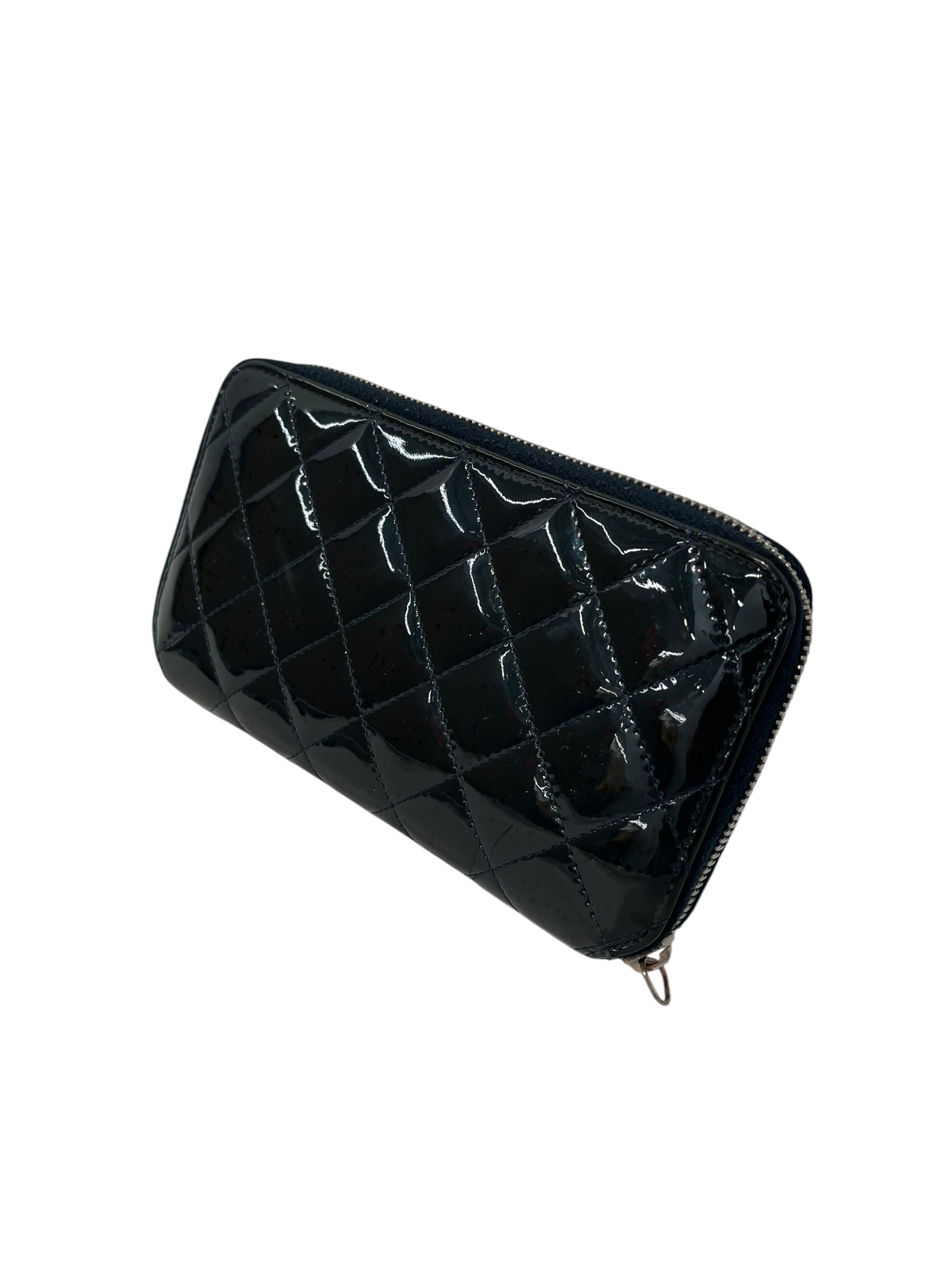 CHANEL/Long Wallet/BLK/L's/QUILTED BLK WALLET view 2