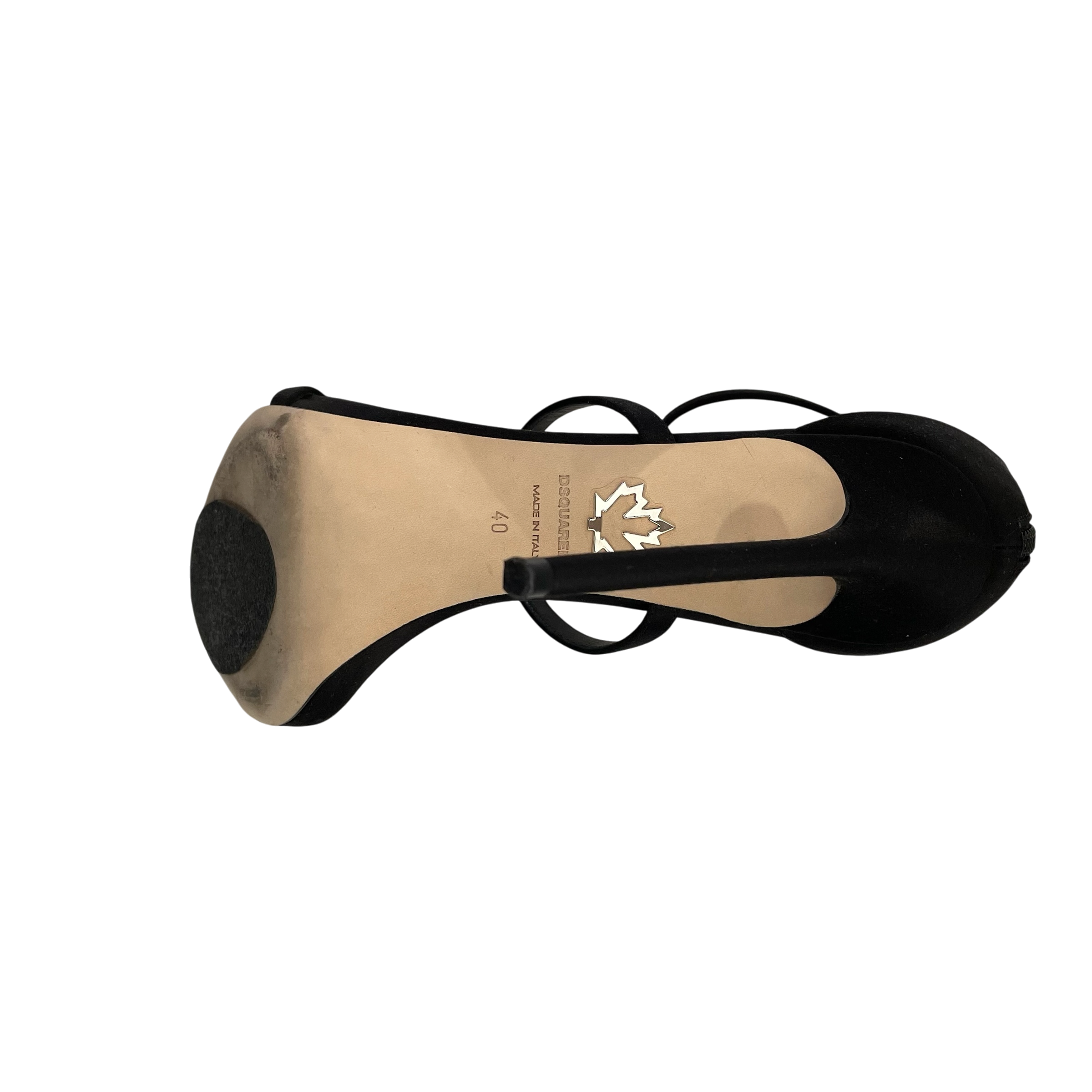 DSQUARED2/Heels/EU 40/Cotton/BLK/STRAPPY SANDAL view 6