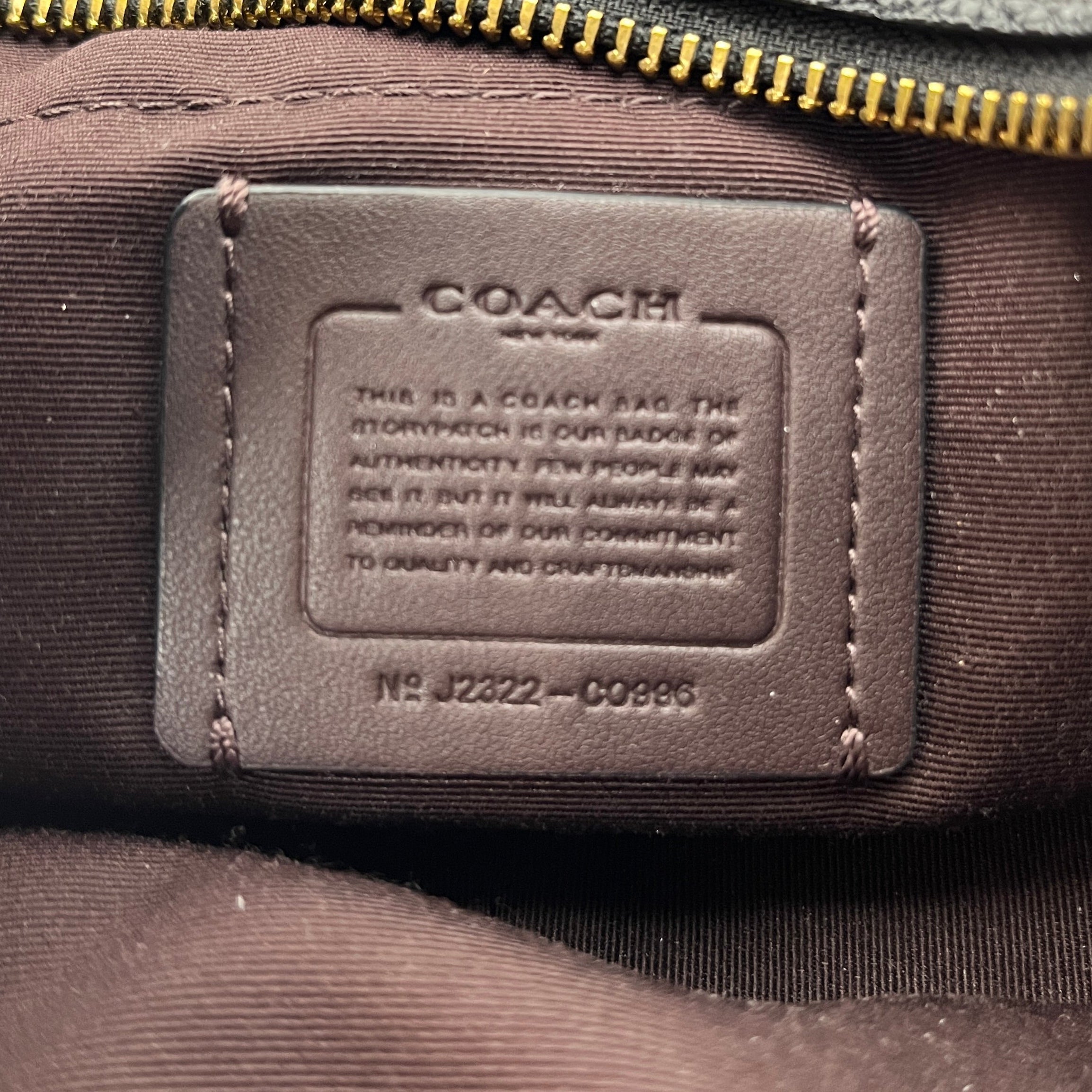 COACH/Hand Bag/Leather/BLK/GOLD HARDWARE view 5