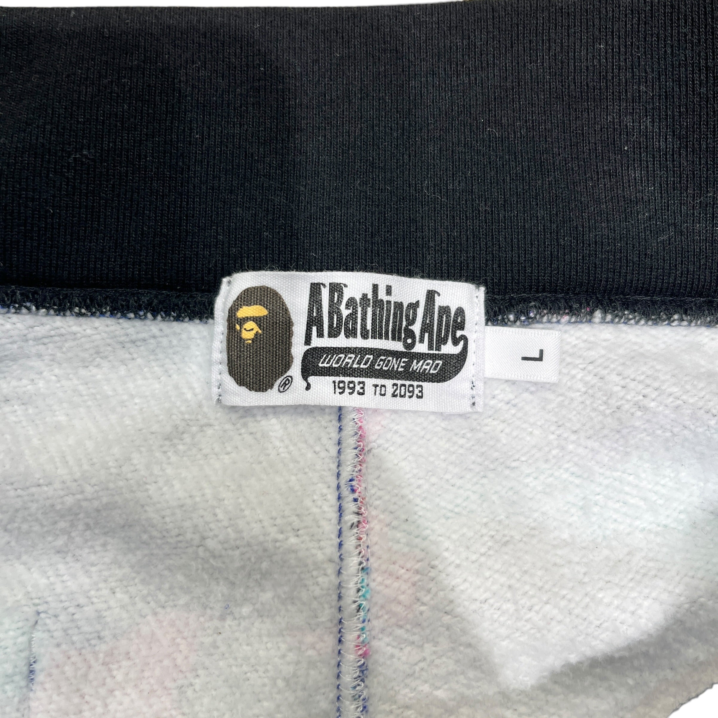 A BATHING APE/Straight Pants/L/Cotton/MLT/All Over Print/Galaxy Sweatpants view 3