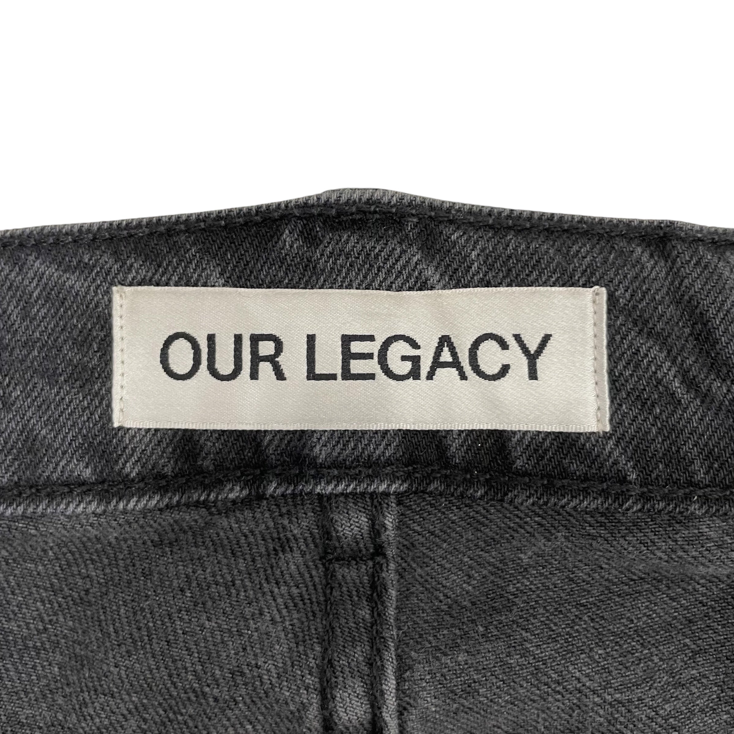 OUR LEGACY/Straight Pants/48/Cotton/GRY/wide jeans view 3