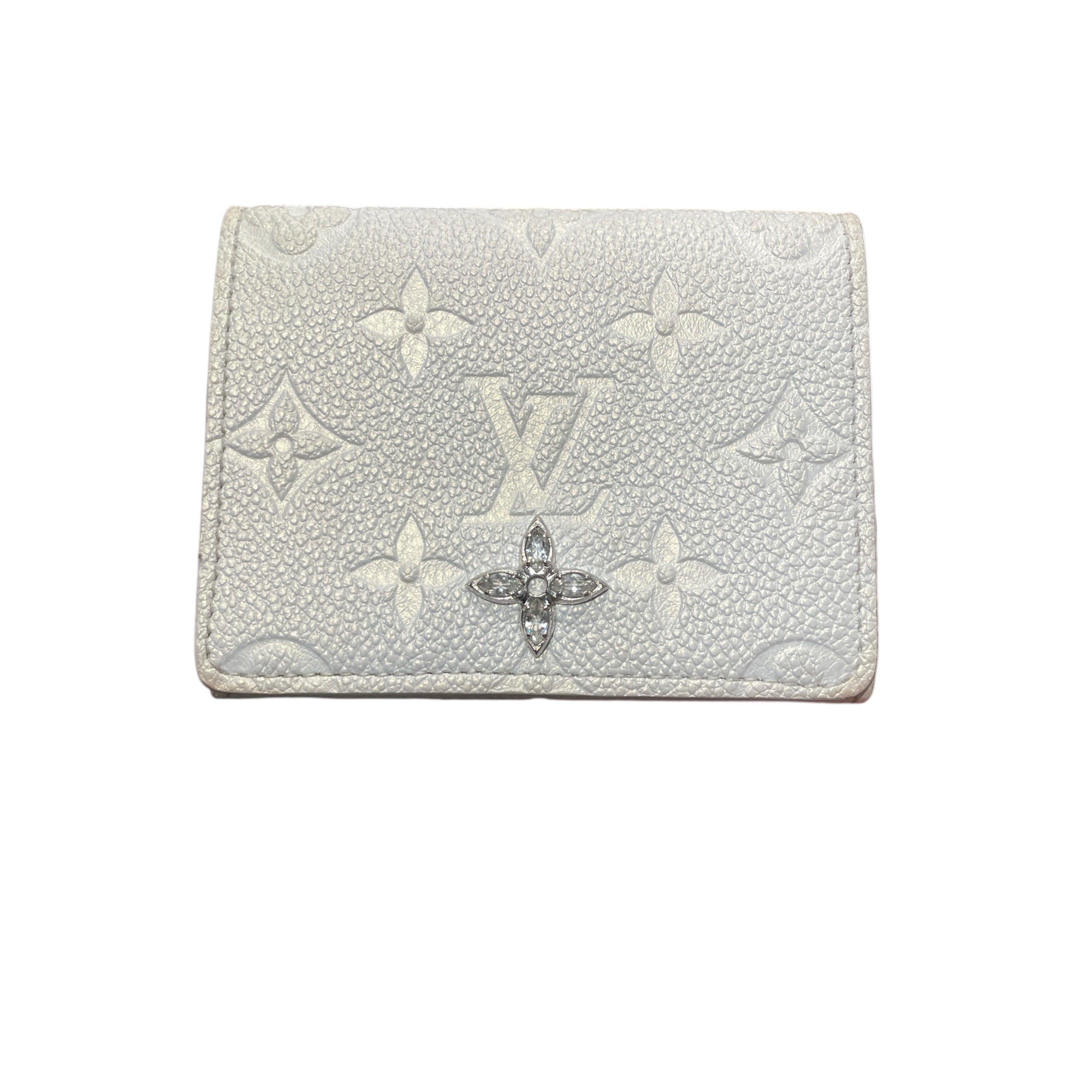 LOUIS VUITTON/Coin Wallet/Monogram/Leather/WHT/L's/ view 1