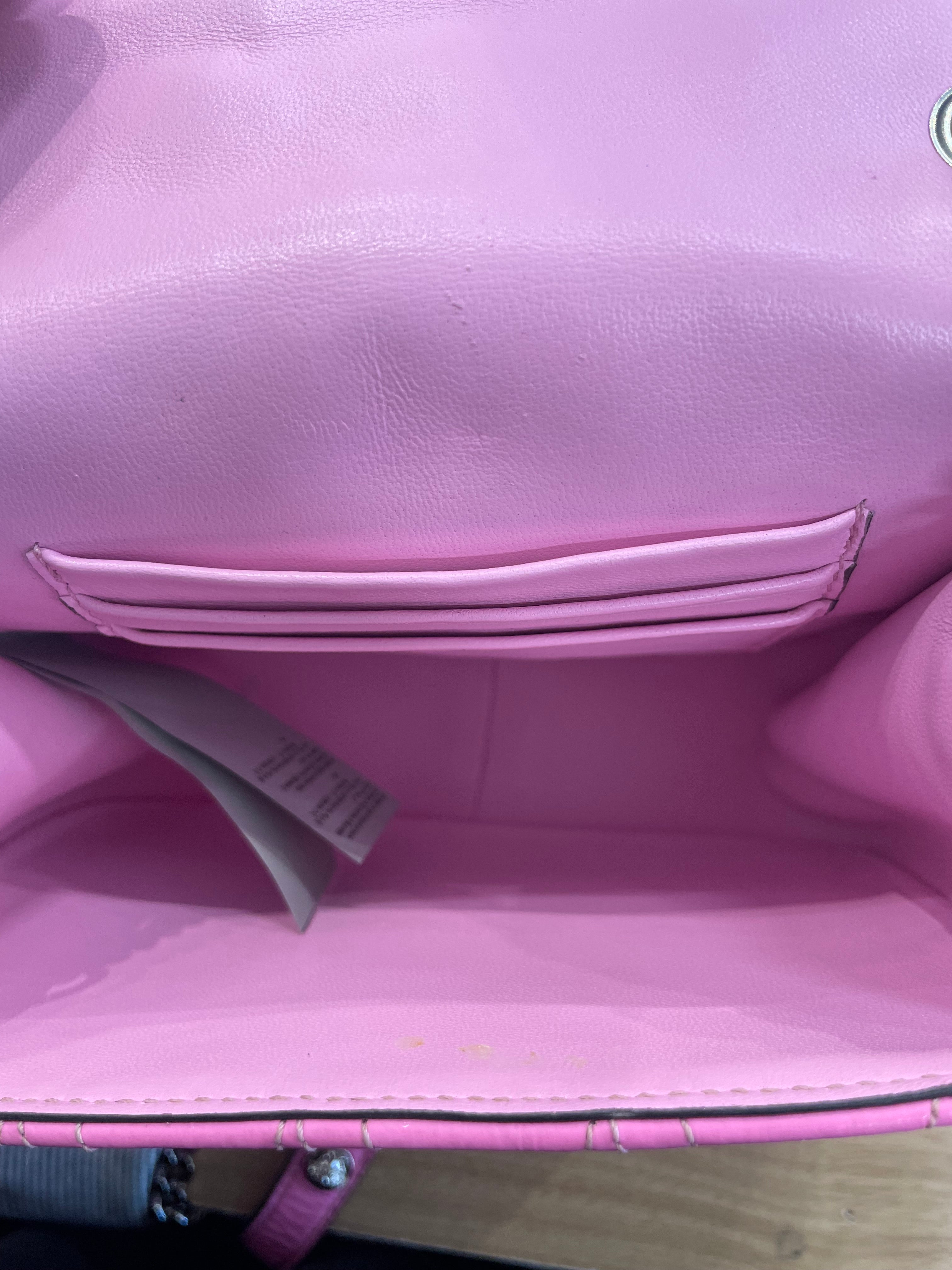 VERSACE/Cross Body Bag/Leather/PNK/Quilted Patent Virtus view 4