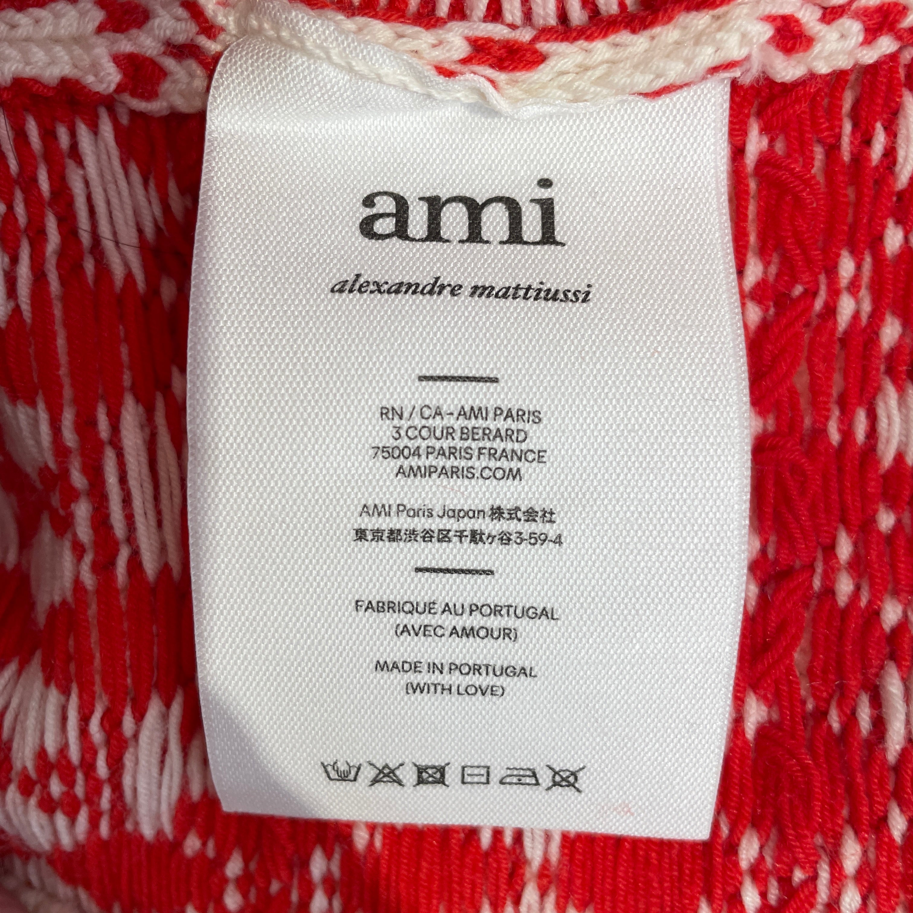 AMI PARIS/Sweater/32/All Over Print/Polyester/WHT/AMI PARIS SWEATER view 3