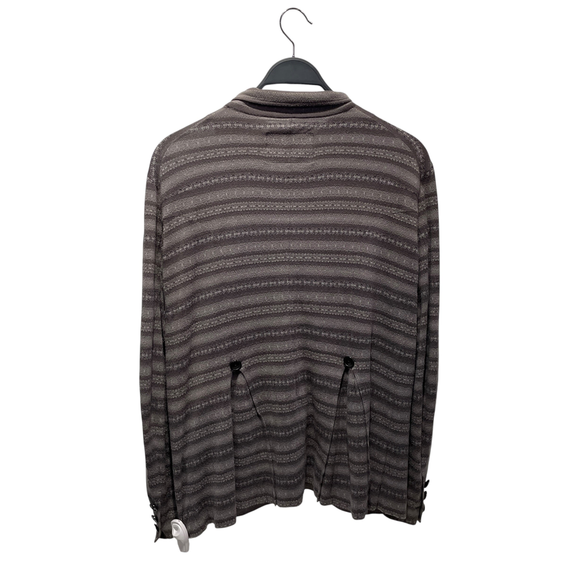 NUMBER (N)INE/Cardigan/3/Stripe/Cotton/GRY/SS08 MA-1 Knit view 2